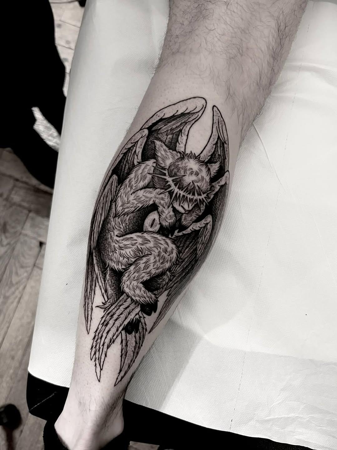 Lamb seraphim tattoo by logur_