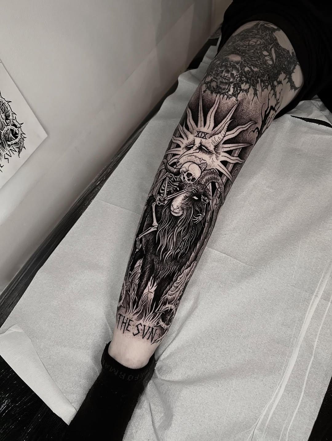 The Sun Black Philip tattoo by logur_