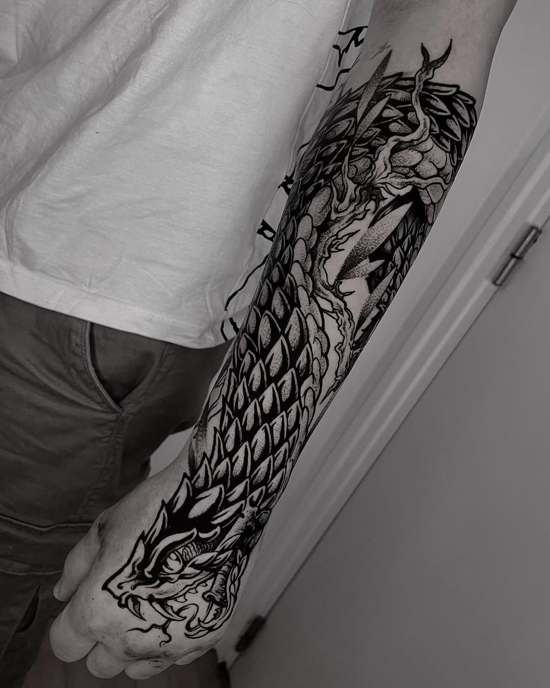 Snake tattoo by lypnos.ttt