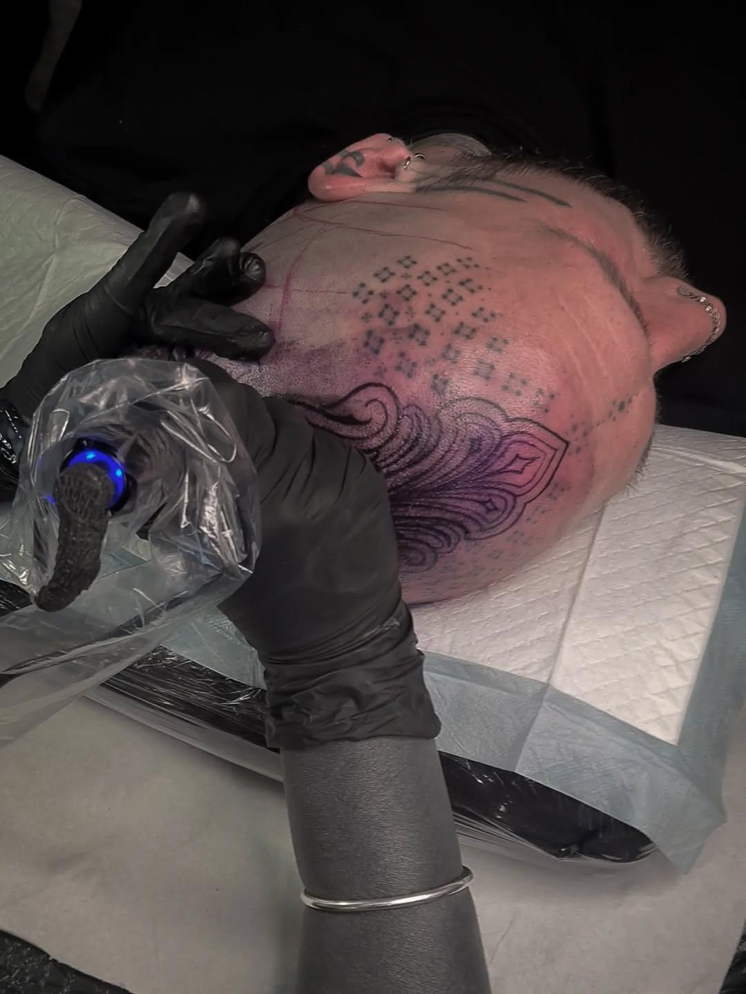 Tatouage tatouage tête ornemental — missvoodooo