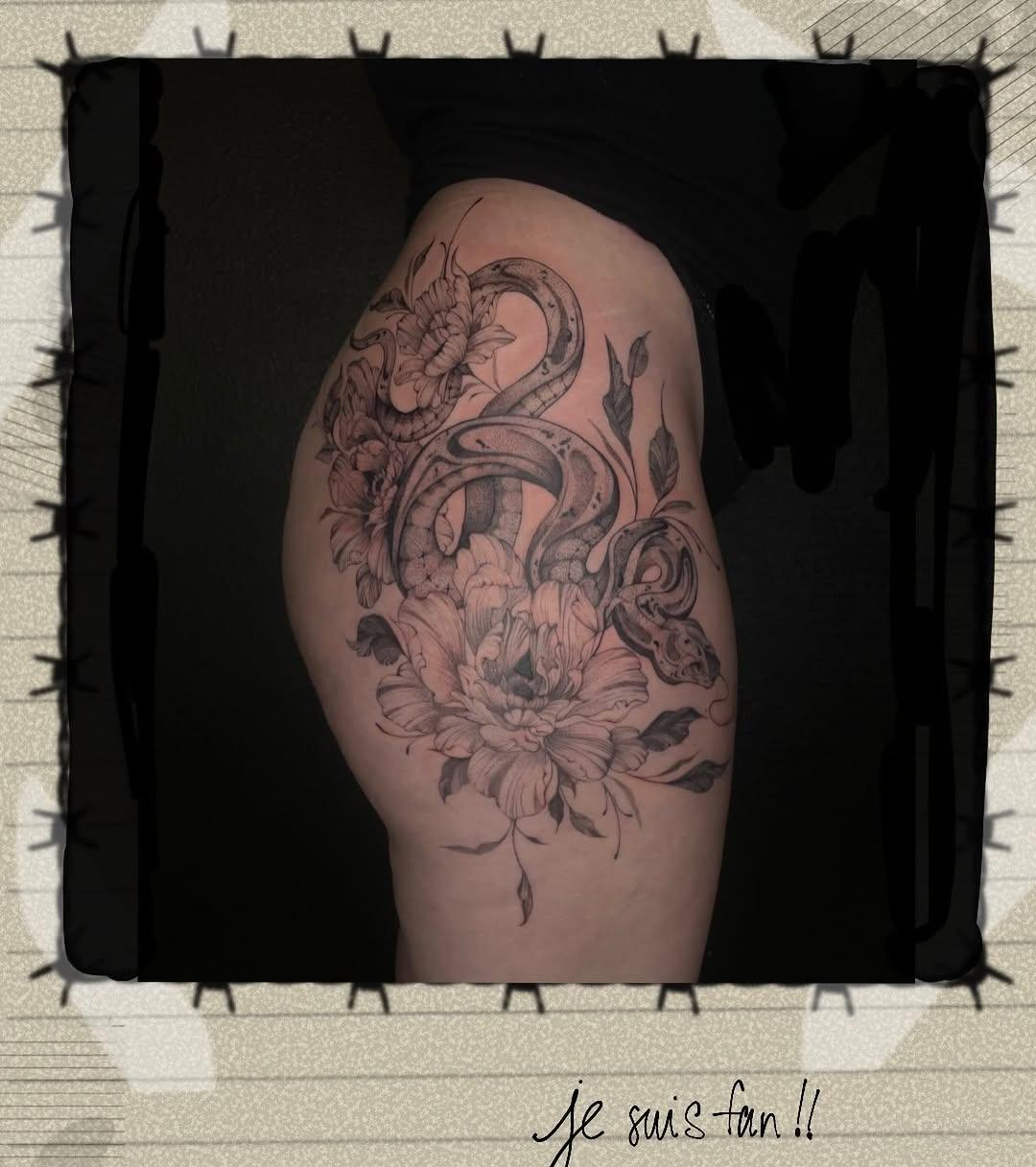 Snake tattoo by hypn0sis.tattoo