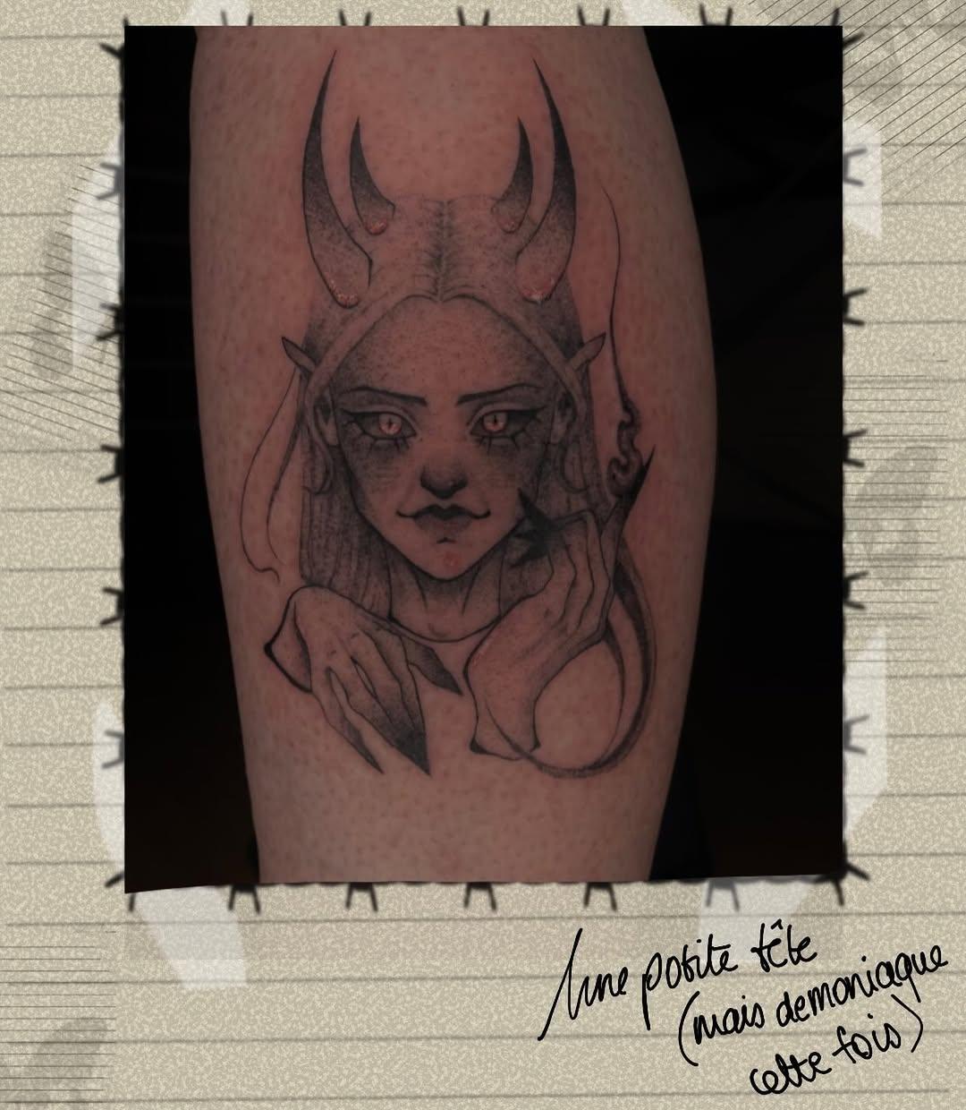 Demon tattoo by hypn0sis.tattoo