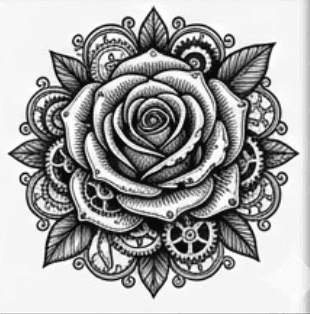 Rose mécanique