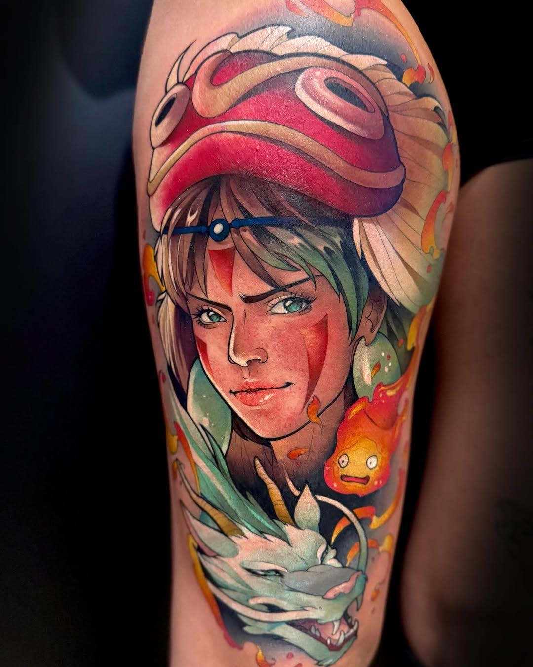 Tatouage Portrait Miyazaki — catherinesteuer