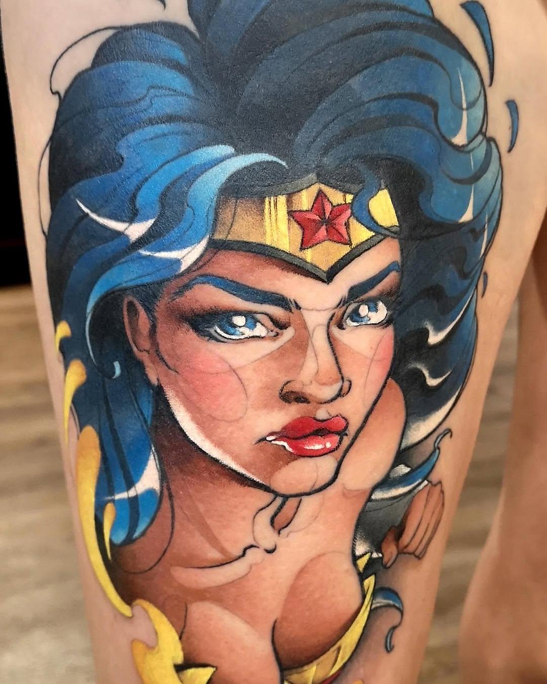 Tatouage Wonder Woman — catherinesteuer