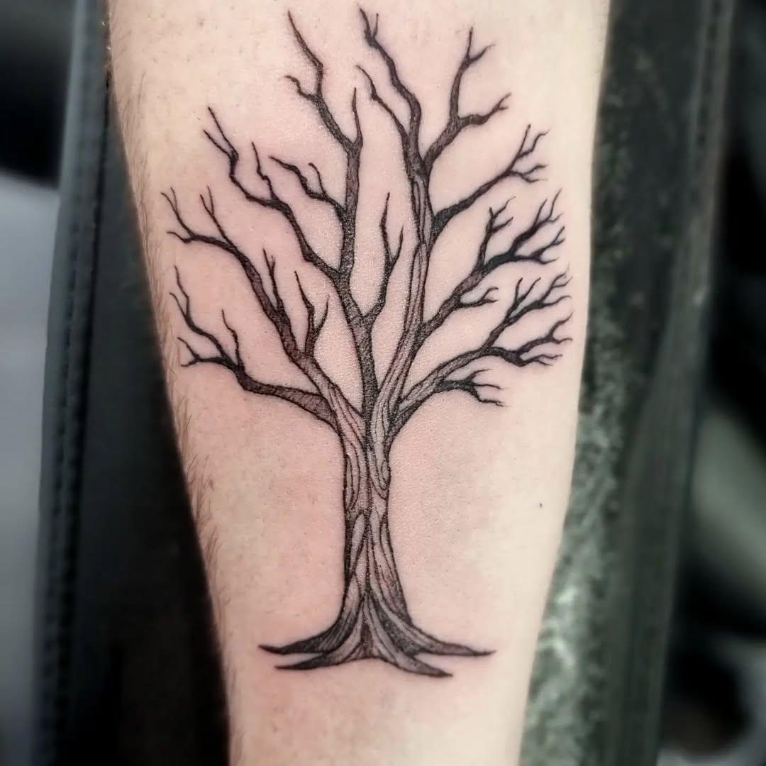 Tatouage Arbre automne avant-bras — appaloosa_tattoo