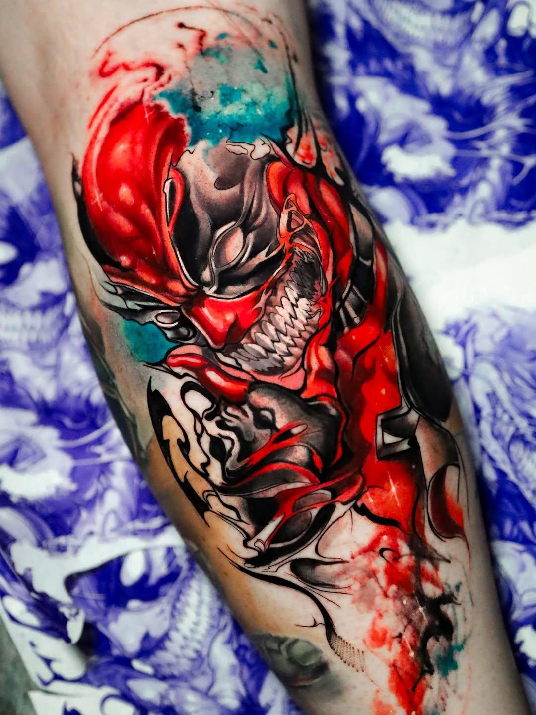 Tatouage Venom Deadpool — isacthekid