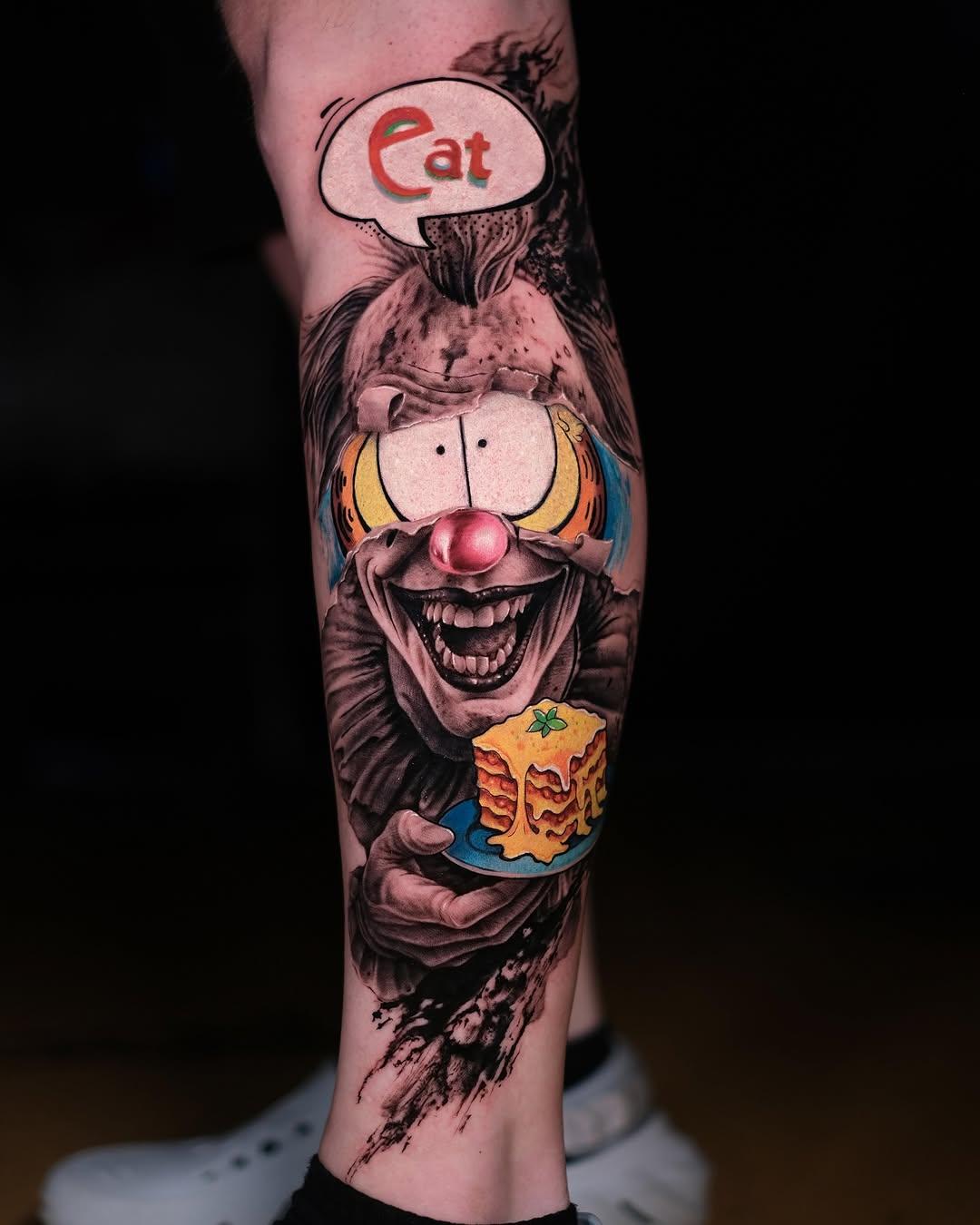 Tatouage Pennywise Garfield — isacthekid