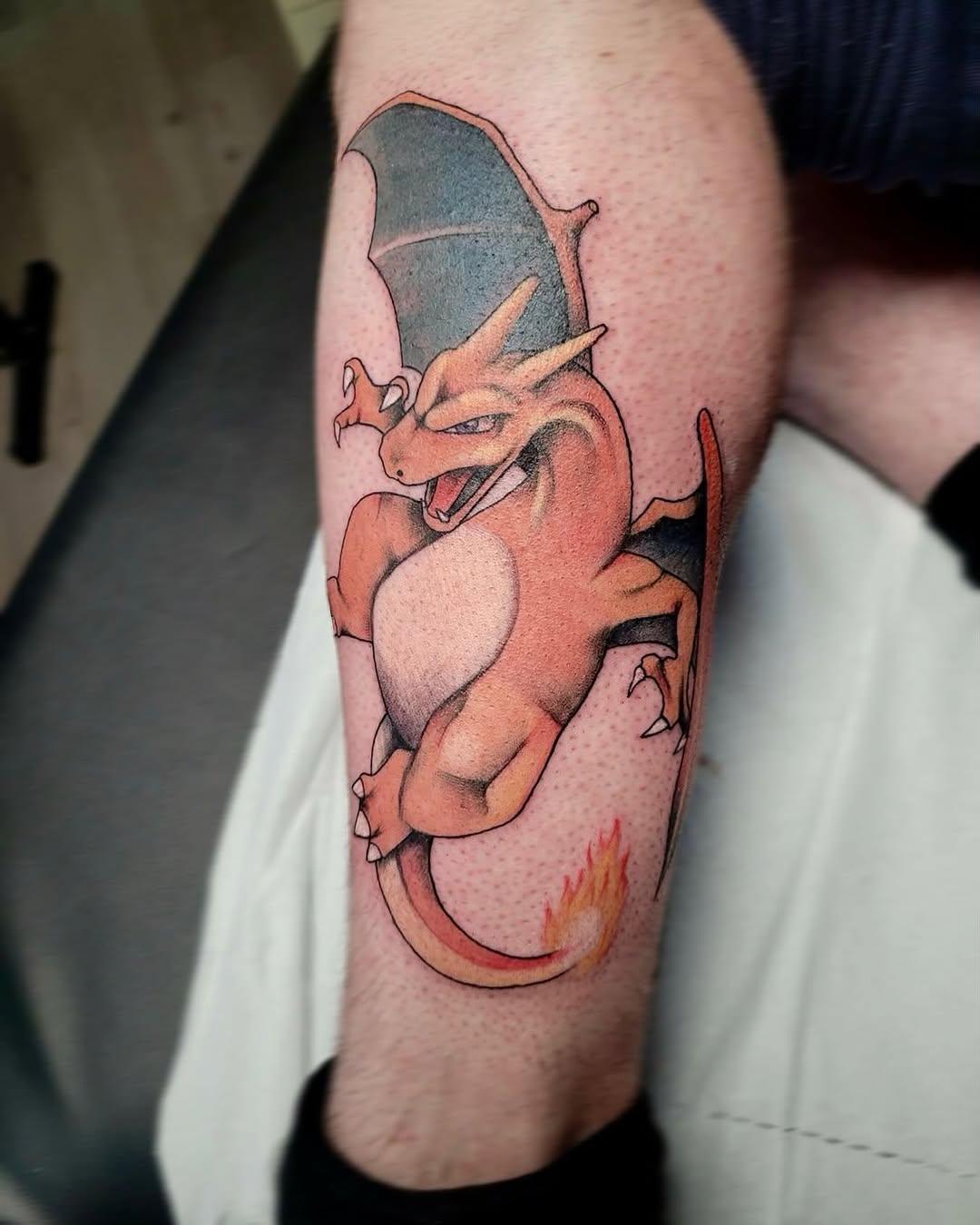 Tatouage Dracofeu Pokémon — yannickdelaval