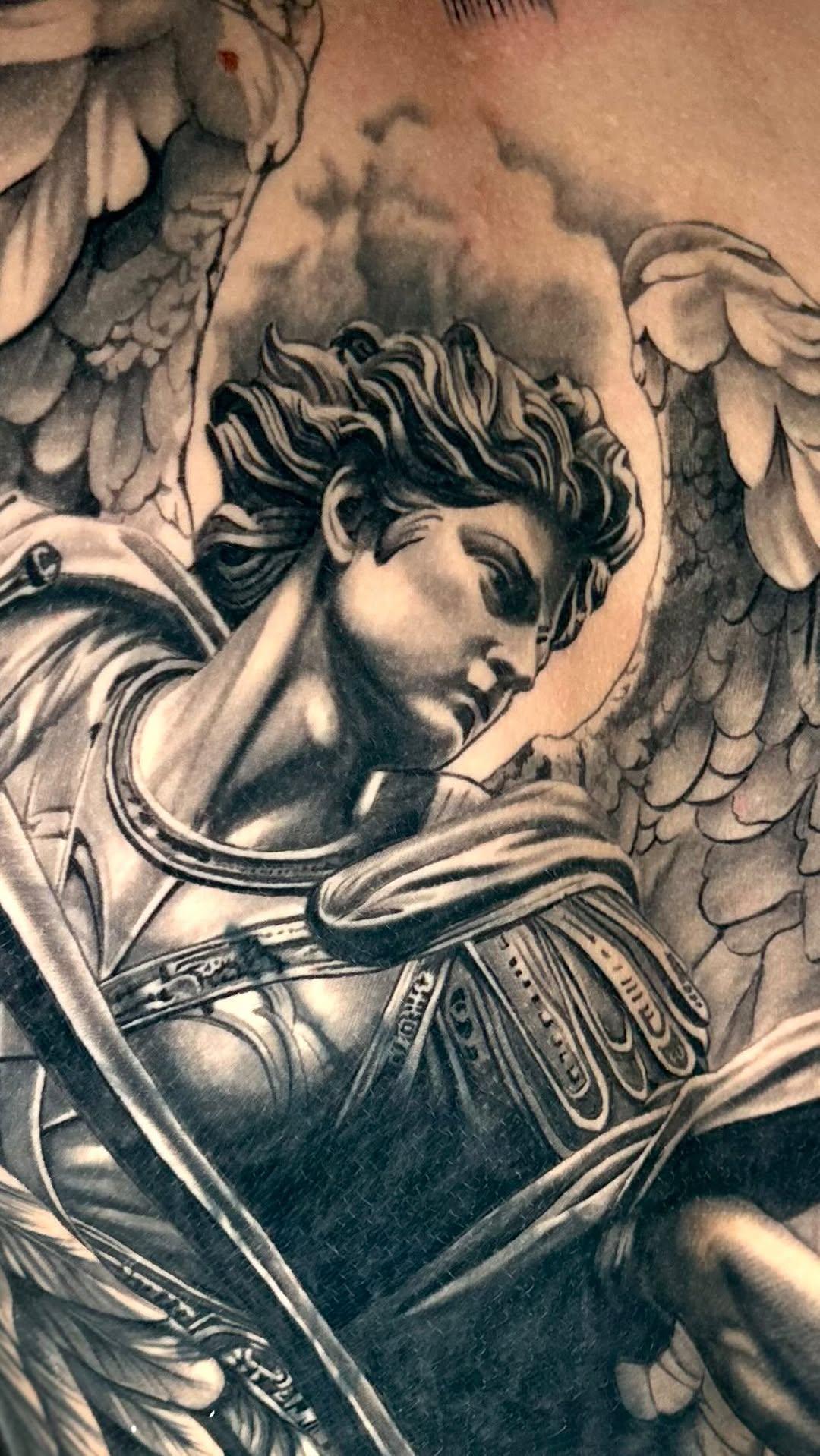 Tatouage Ange cover réaliste — tchoum_tattoo_art