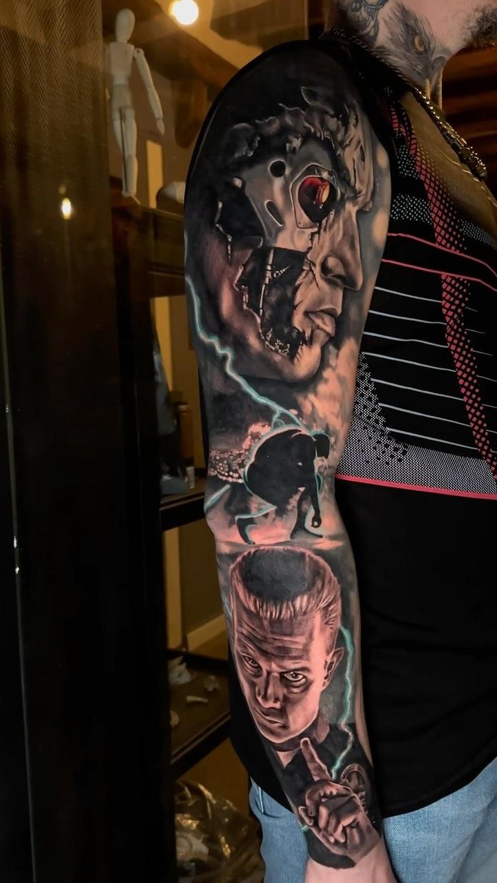 Tatouage Terminator 2 portrait réaliste — tchoum_tattoo_art