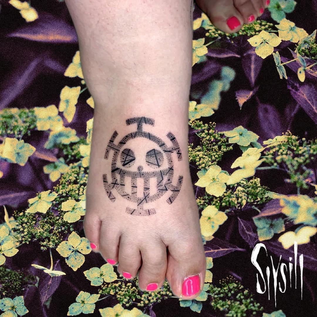 Tatouage Jolly roger Heart One Piece — slysill