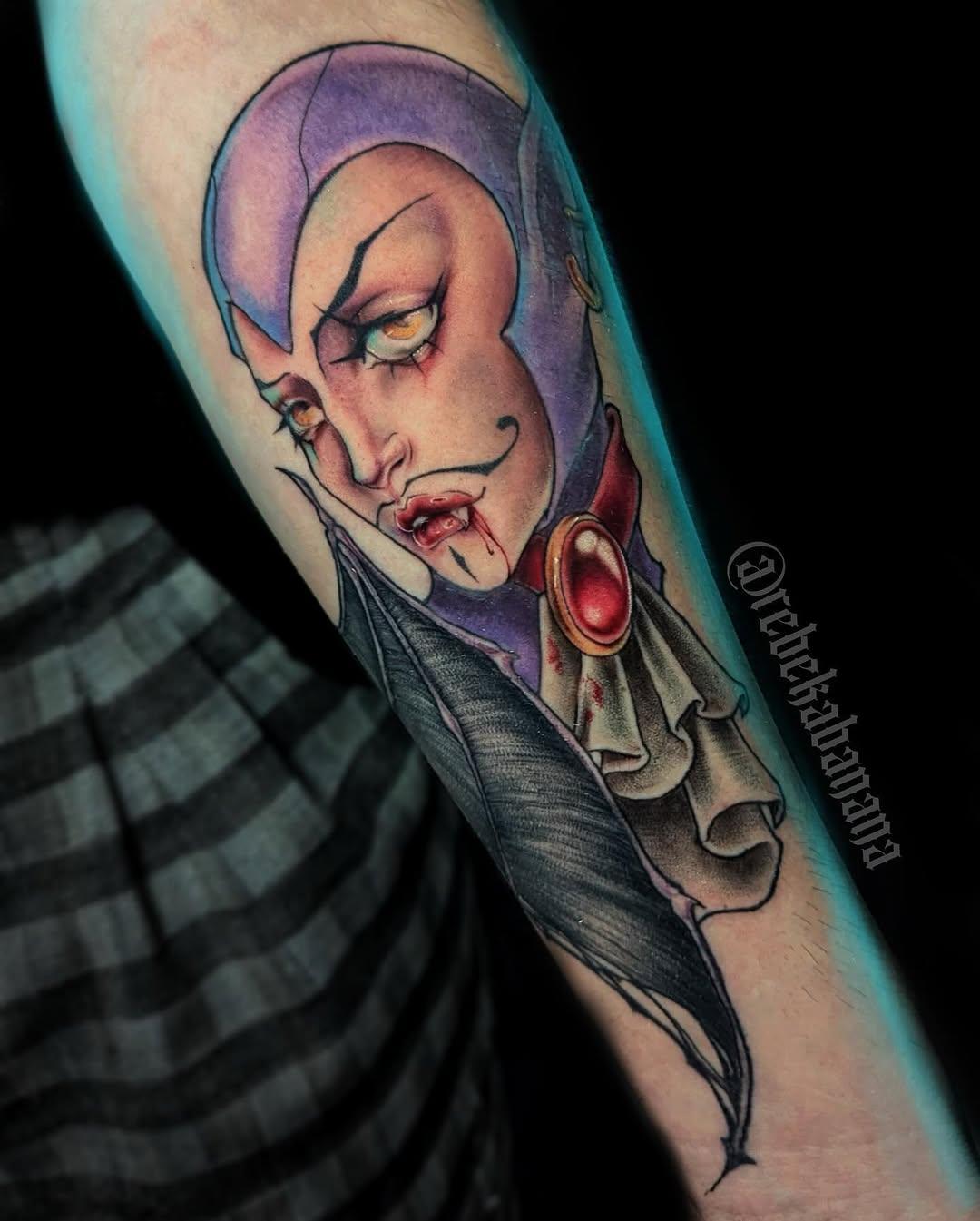 Tatouage Visage vampire — rebekabanana