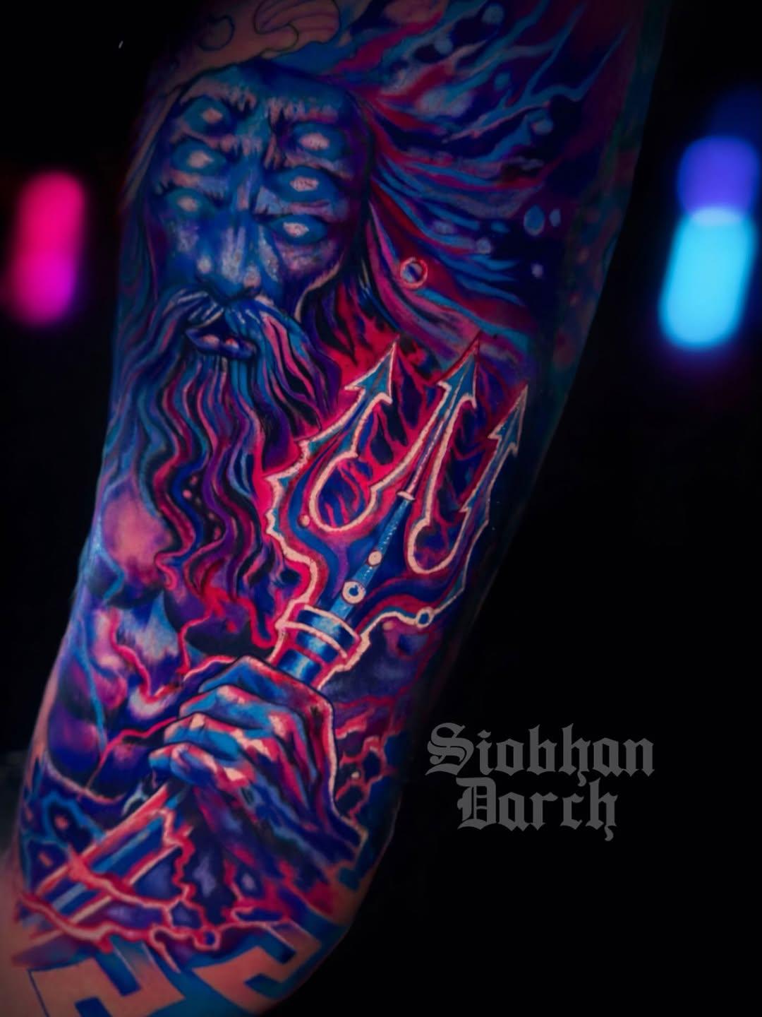 Tatouage Poseidon dieu des océans — siobhan.darch