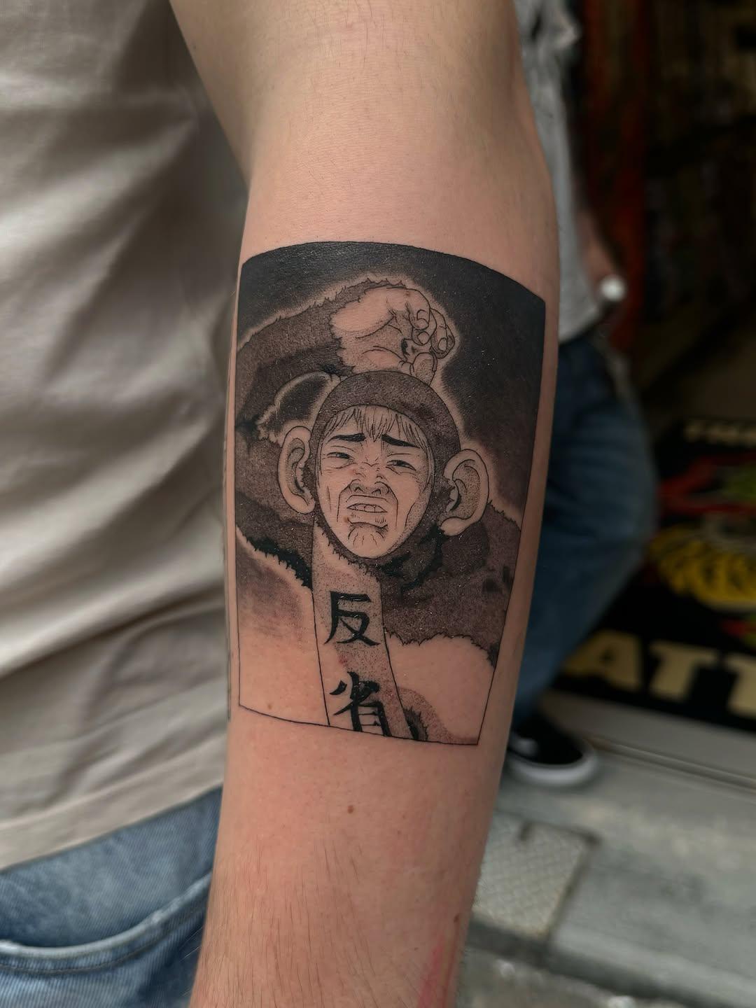 Tatouage Onizuka portrait — mushu_ttt
