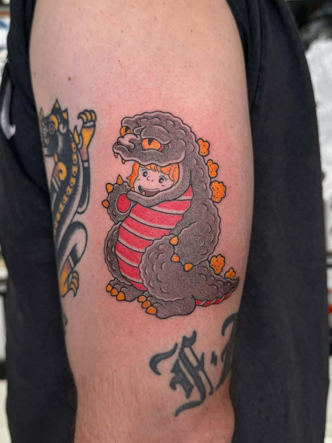 Tatouage Godzilla — mushu_ttt