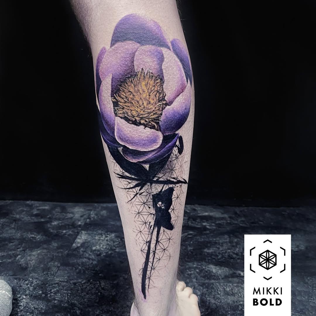 Tatouage Illustration surréaliste jambe — mikkibold