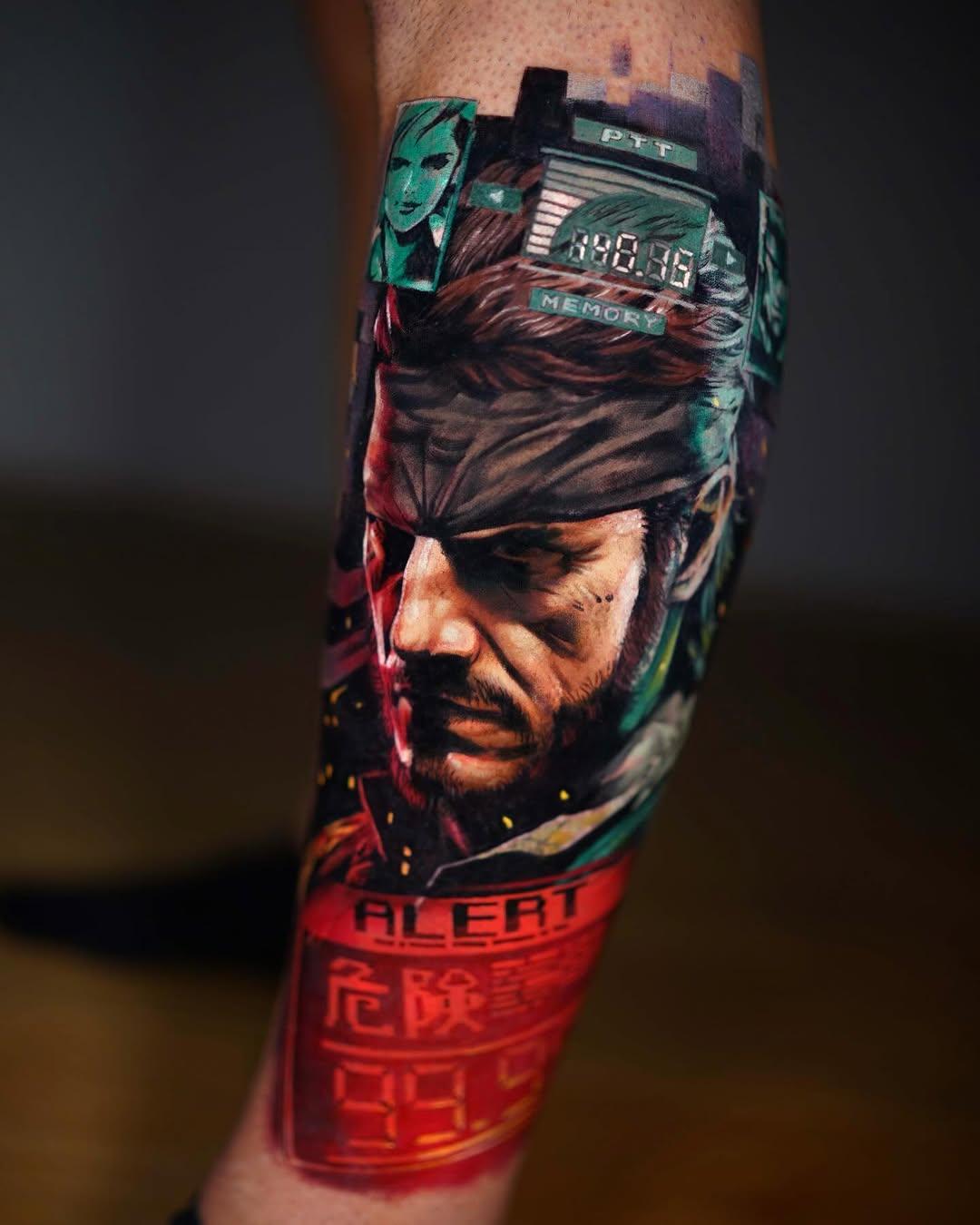 Tatouage Solid Snake — michaeltaguet