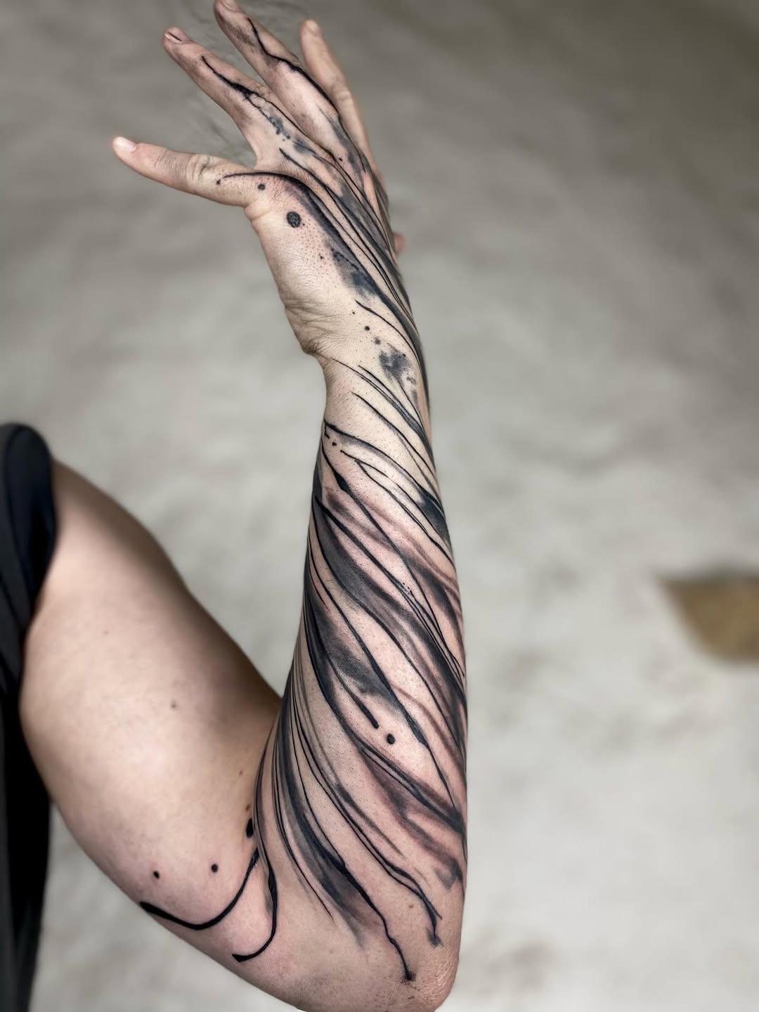 Tatouage chaos abstrait — lebar_chombi