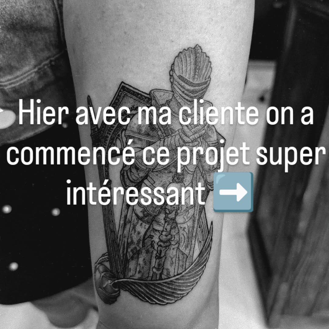 Tatouage Harry Potter début projet — gentlem_ink