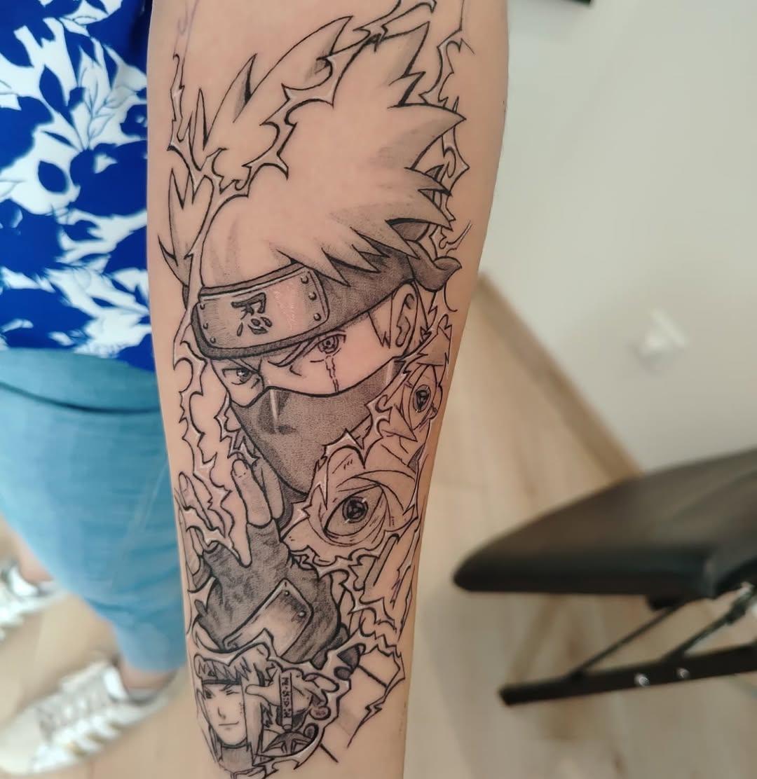 Tatouage Kakashi Naruto — gentlem_ink