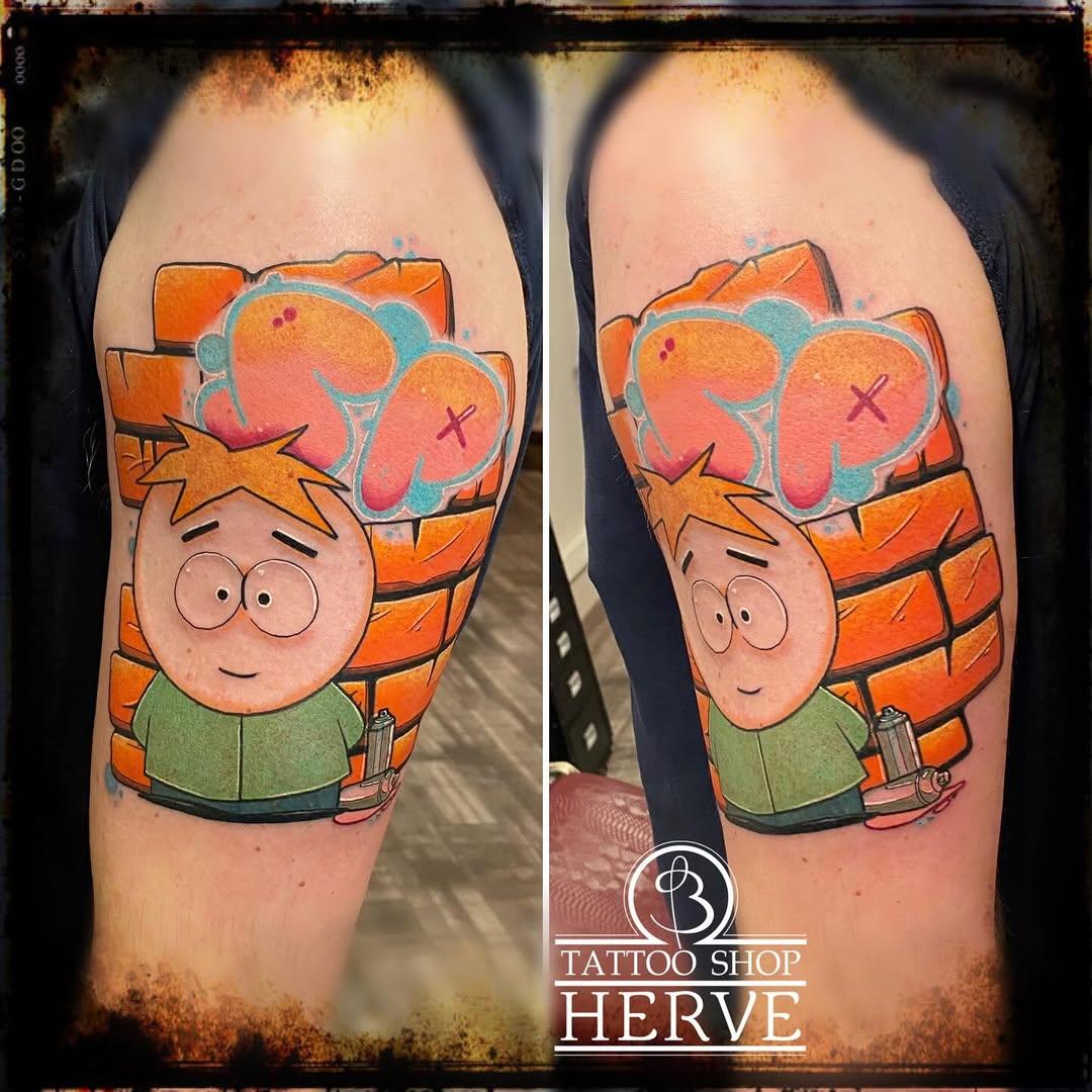 Tatouage personnage South Park — herve_chez_b_tattoo_shop