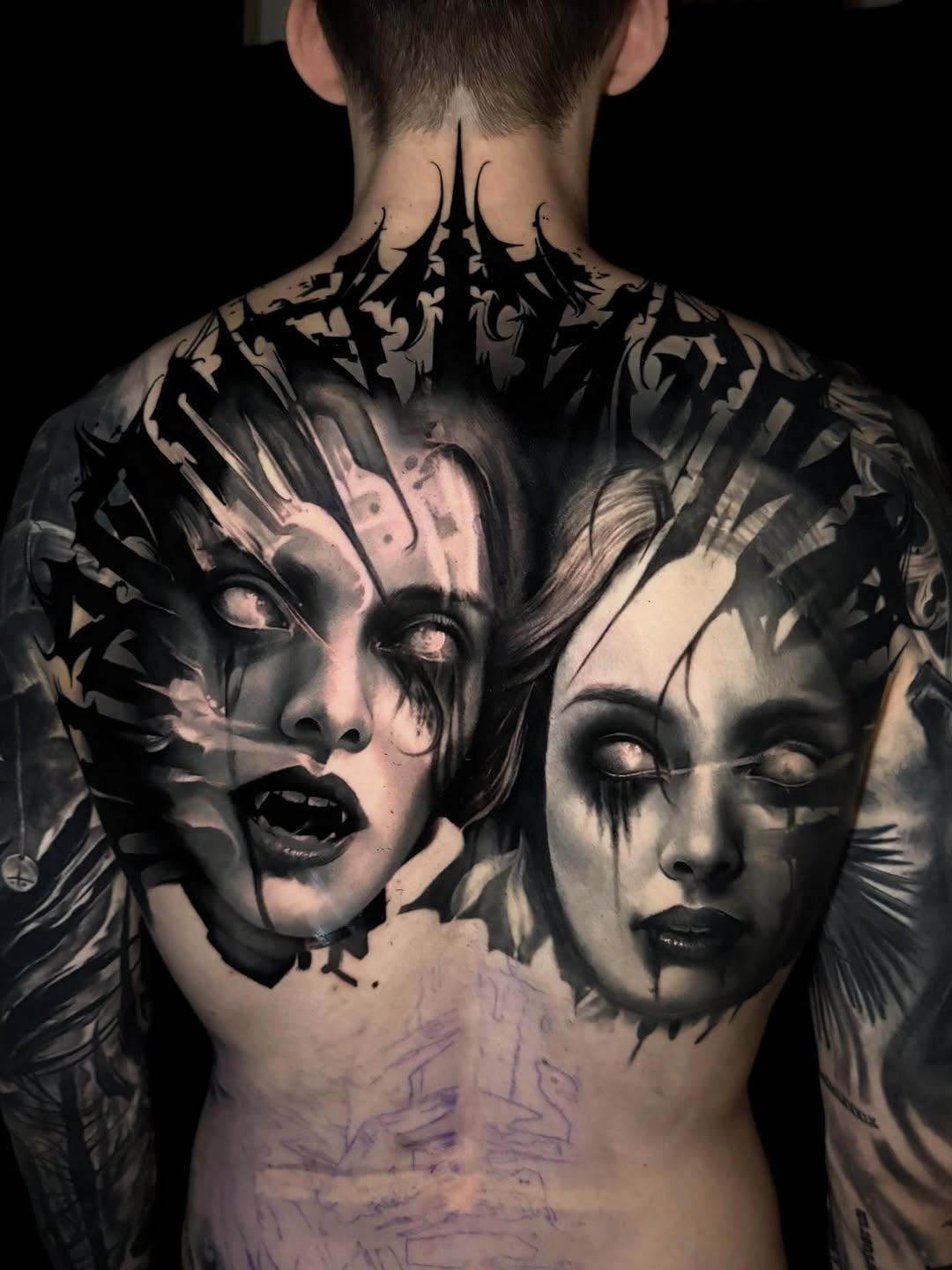 Tatouage Portrait dos — joelalbatattoo