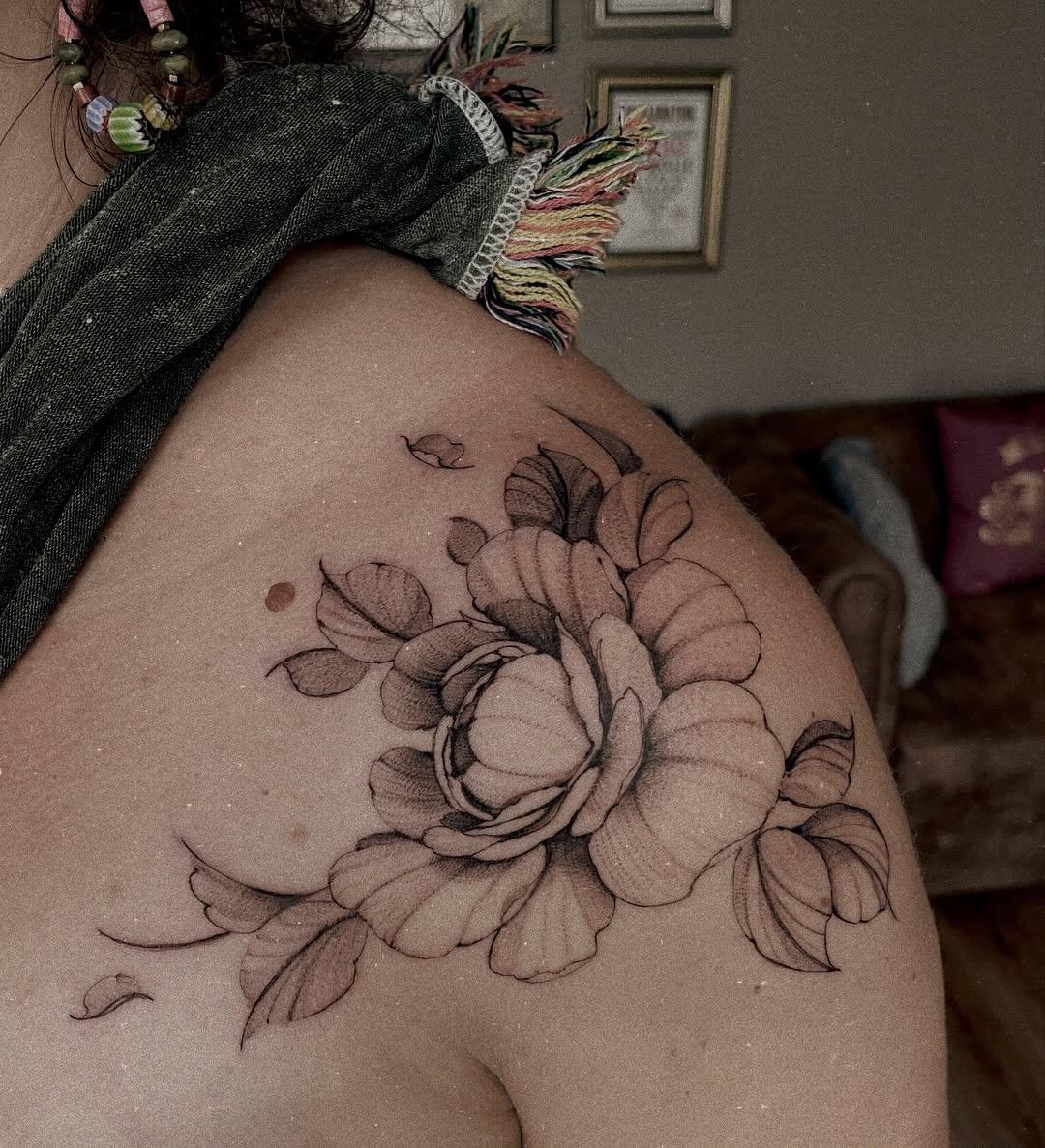 Tatouage Pivoine — julien_maker