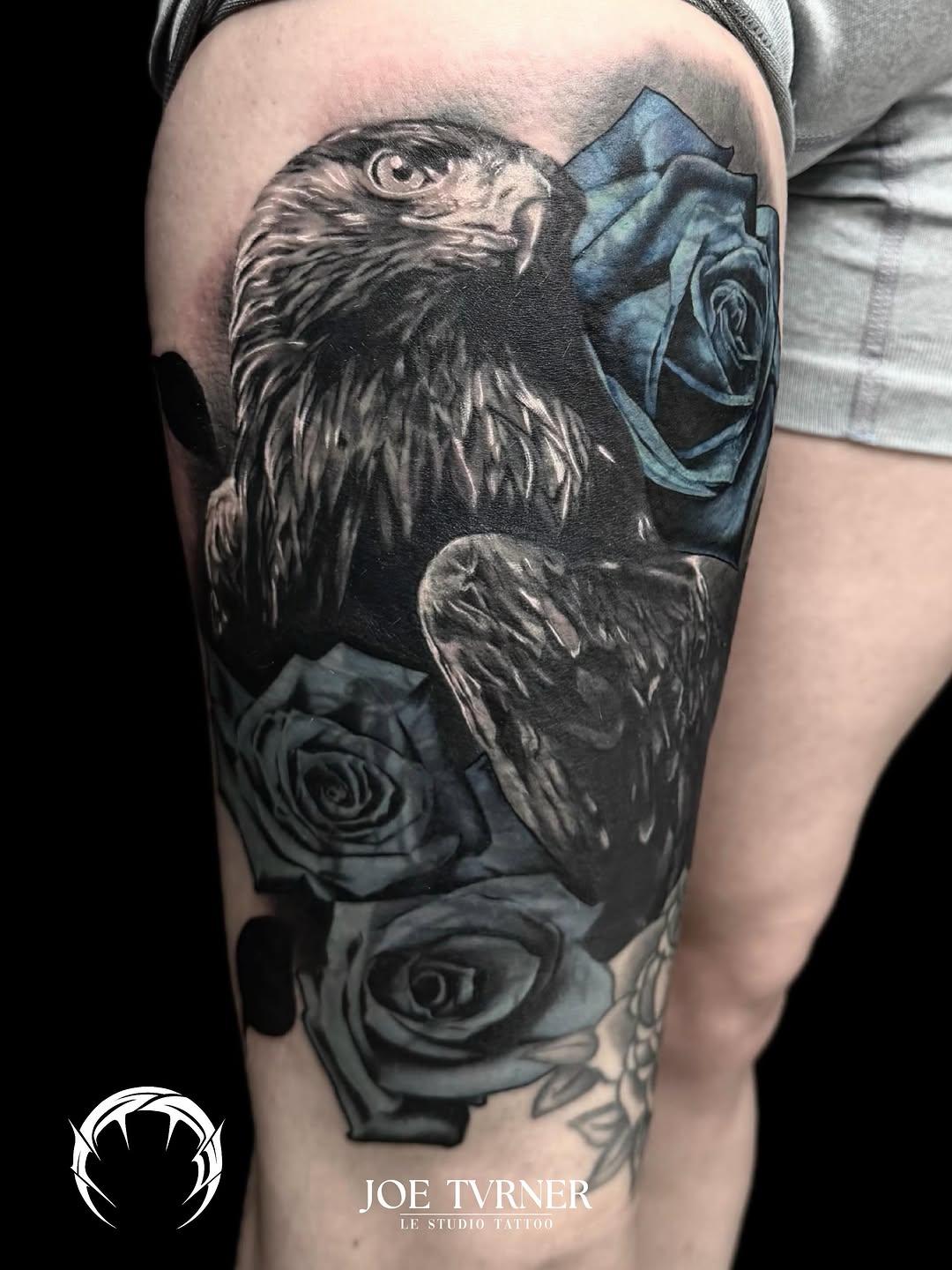 Tatouage Coverup cuisse — fabsabat.tattoo