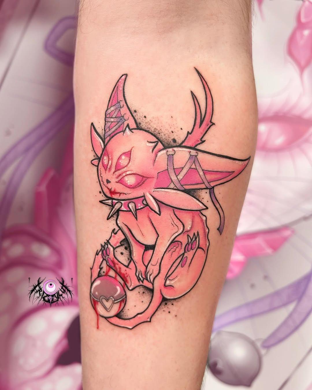 Tatouage Mentali Shiny pastel-gore avant-bras — frizzycut_