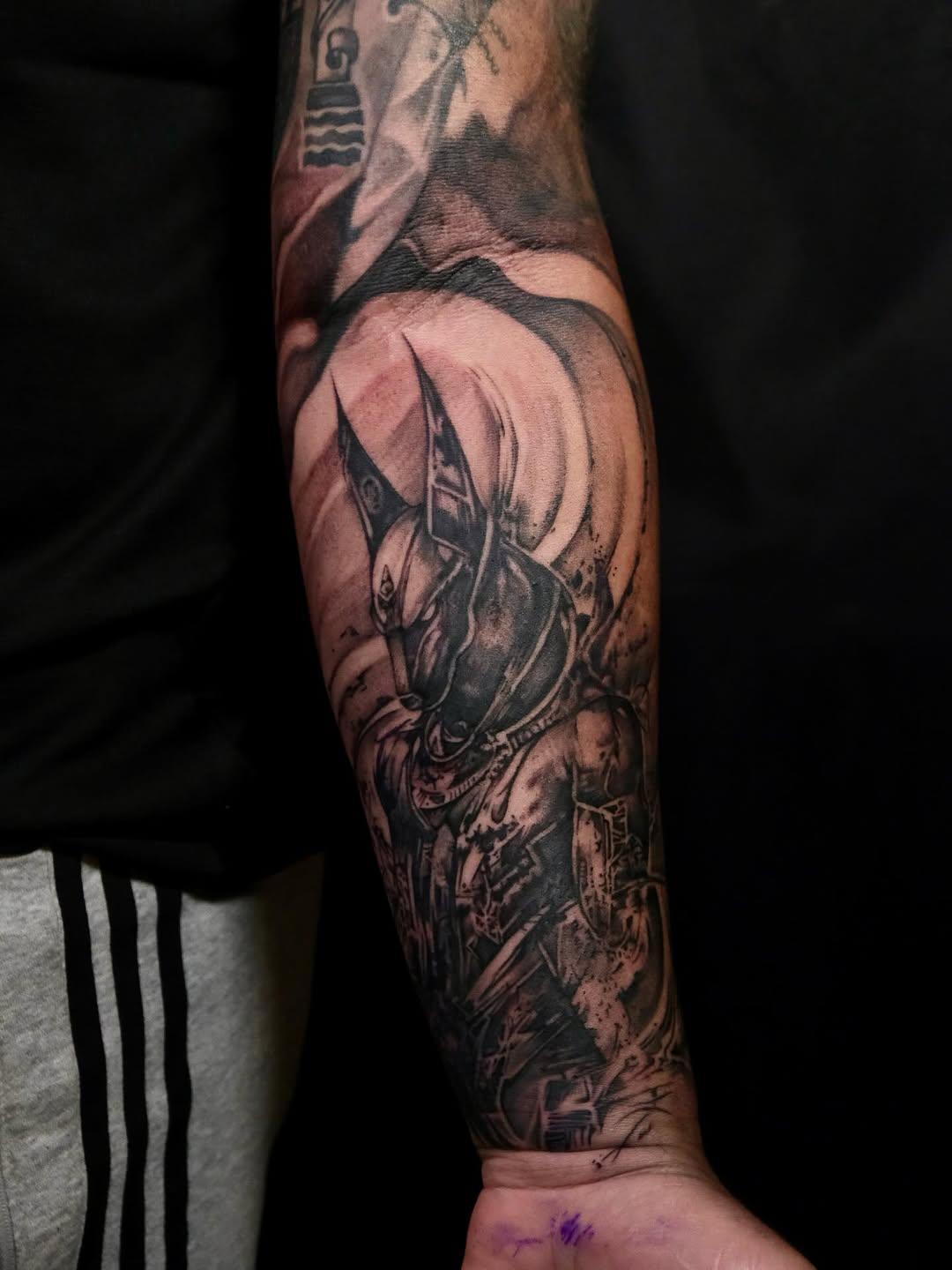 Tatouage Bras complet fantasy — daviddepertuis