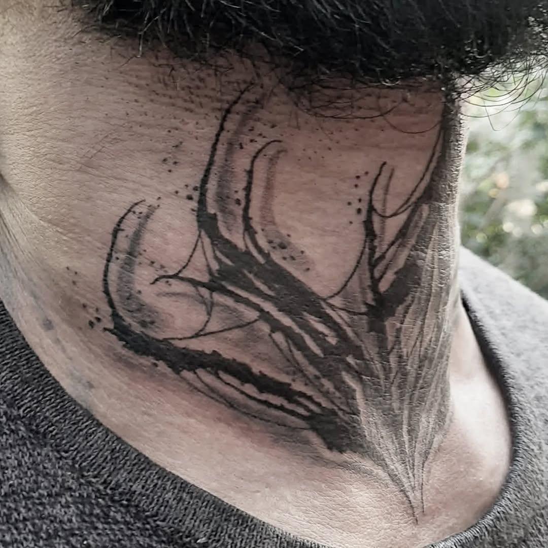 Tatouage tribal trash gorge — chickentatoo