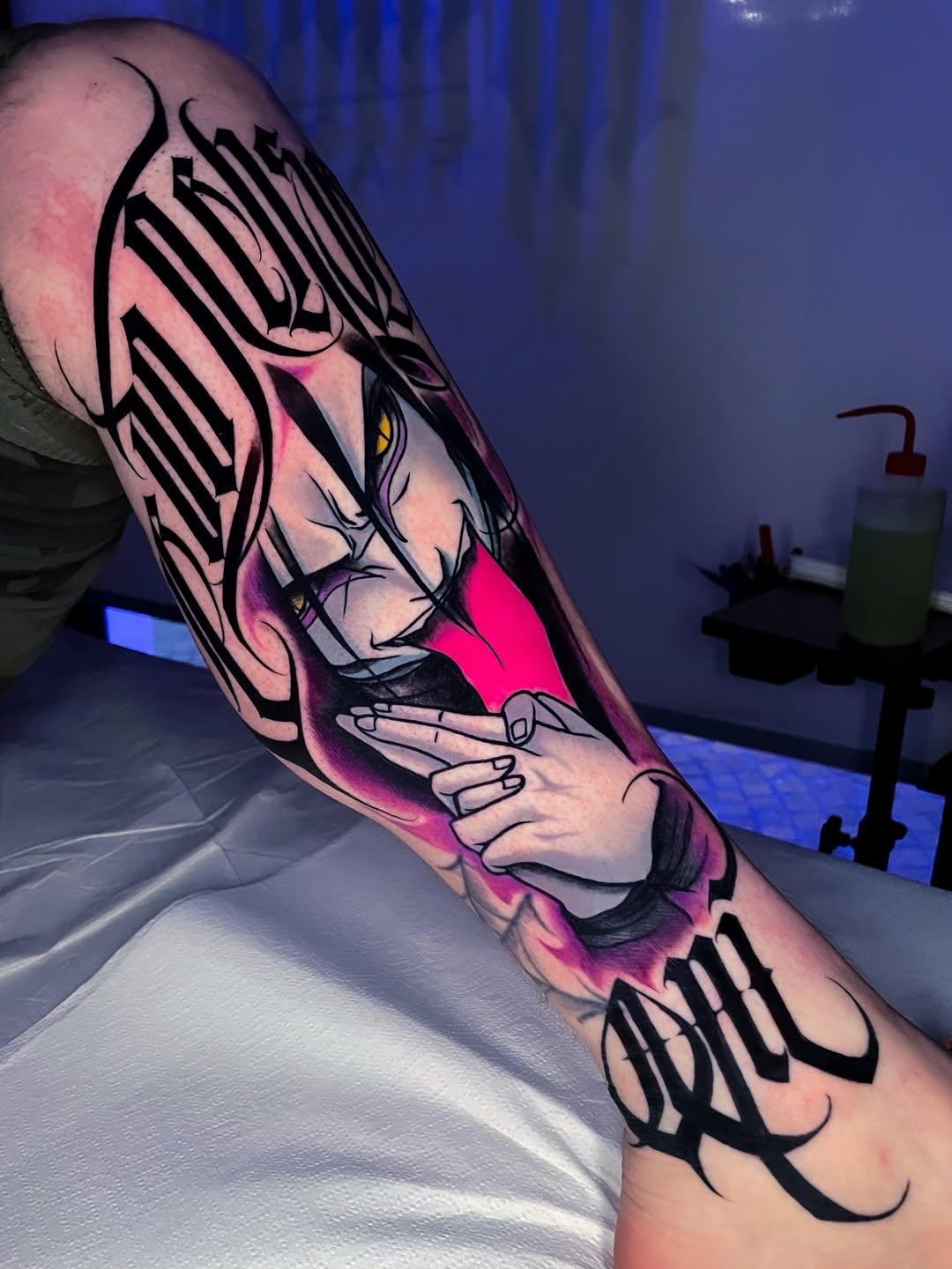 Tatouage Orochimaru lettrage gothique — hangdex