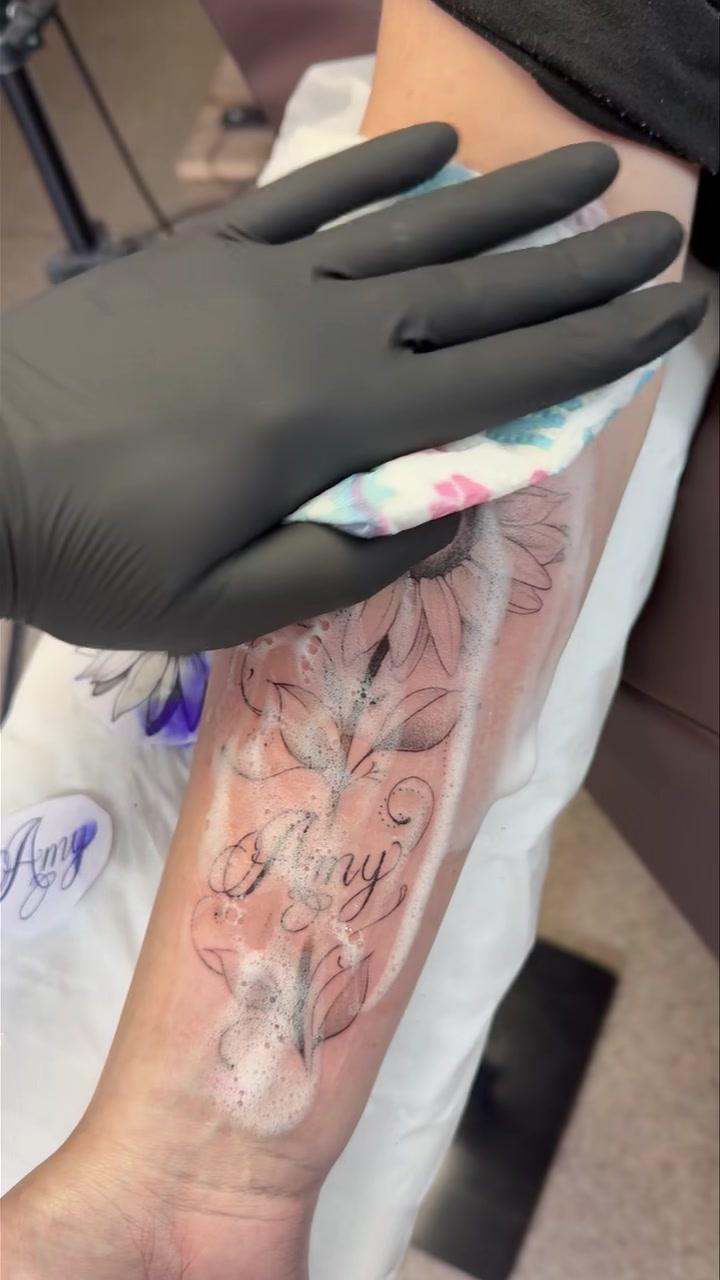 Tatouage Tournesol floral — atchoum27