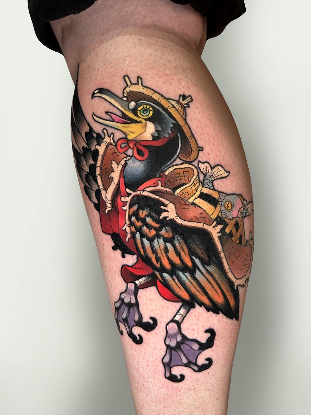 Tatouage Cormoran pêche — abdel_pedro