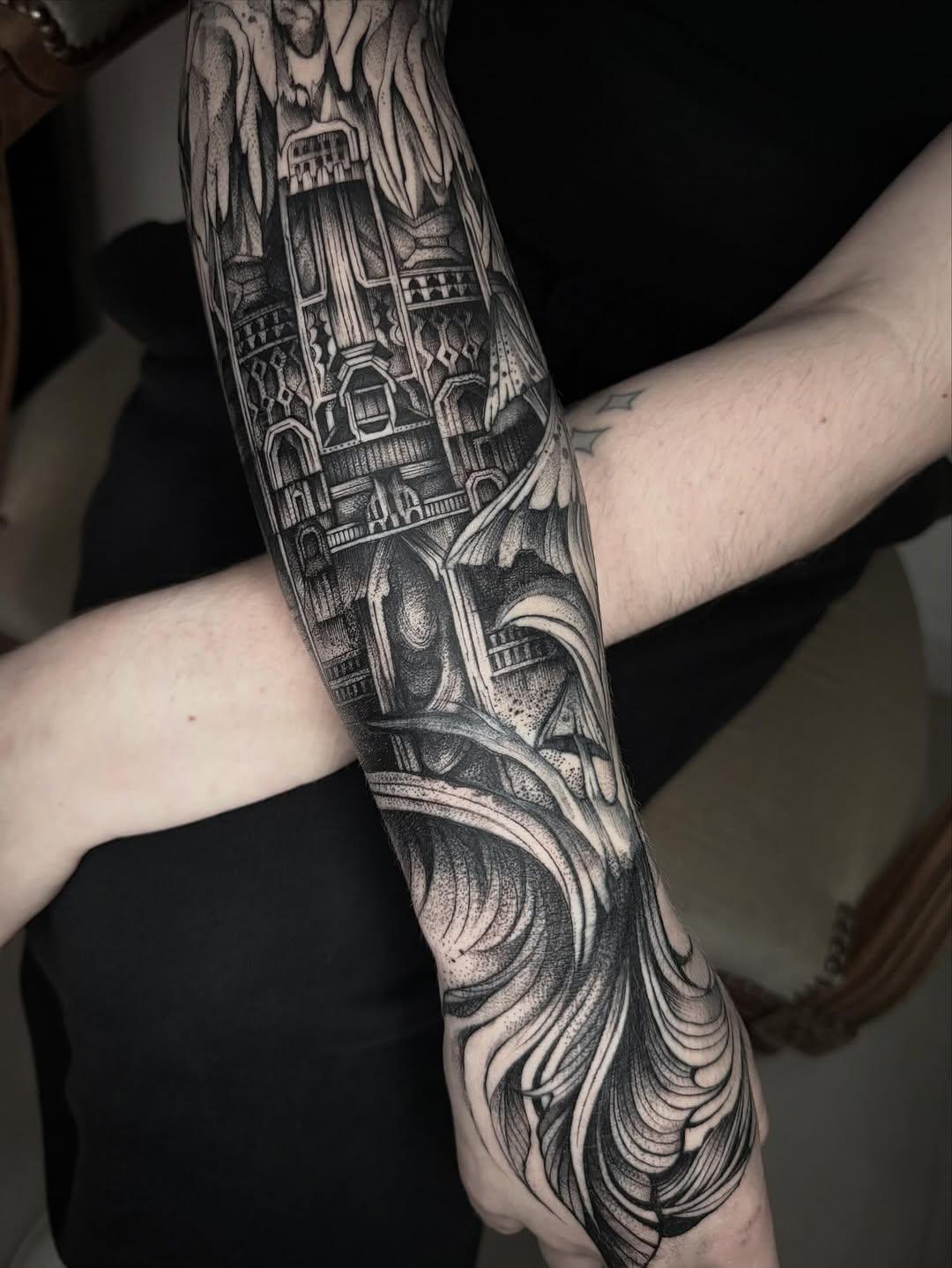 Tatouage Hobbit bras — boutdecharbon