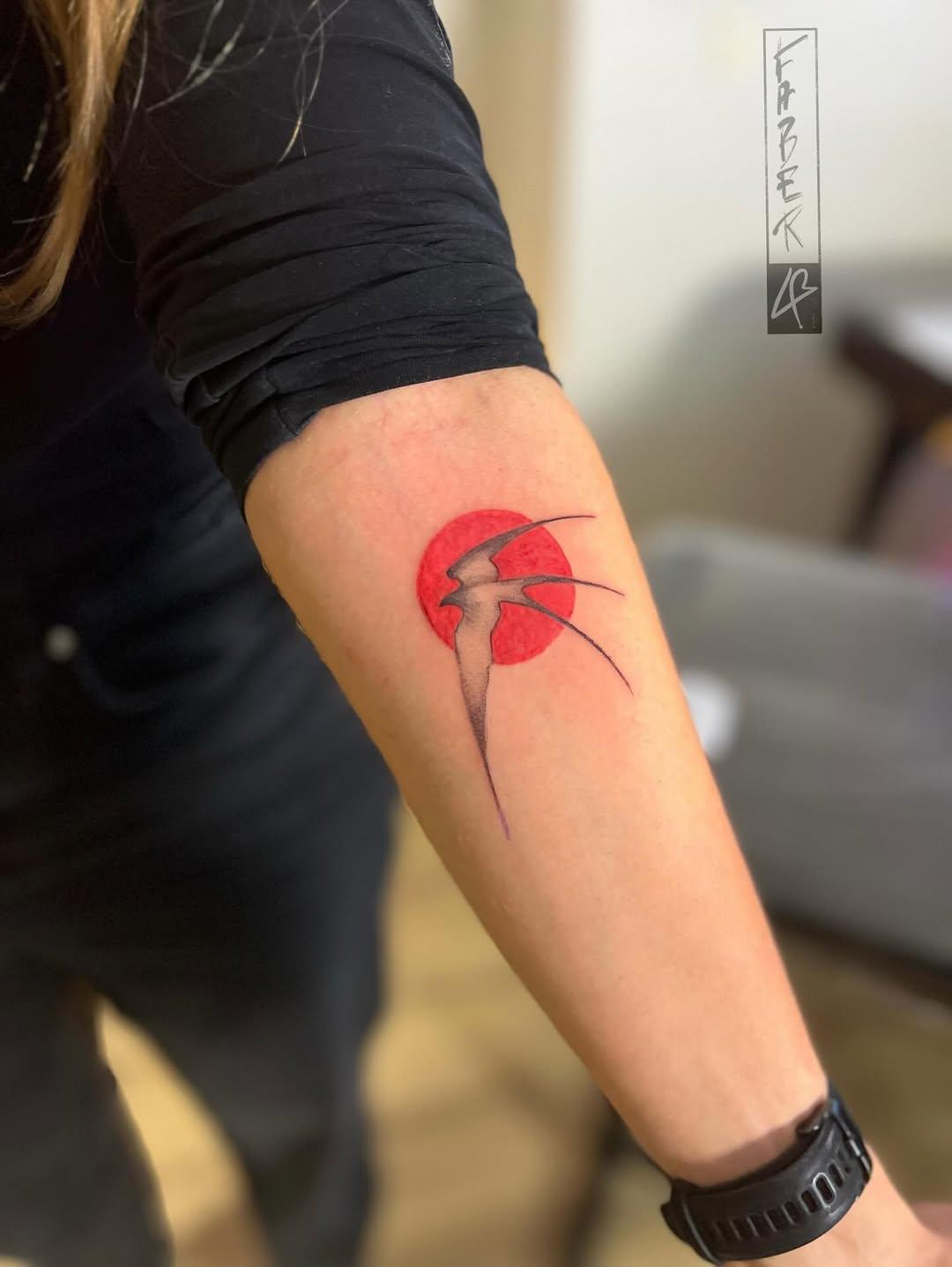 Tatouage libellule texte — faber_ttt