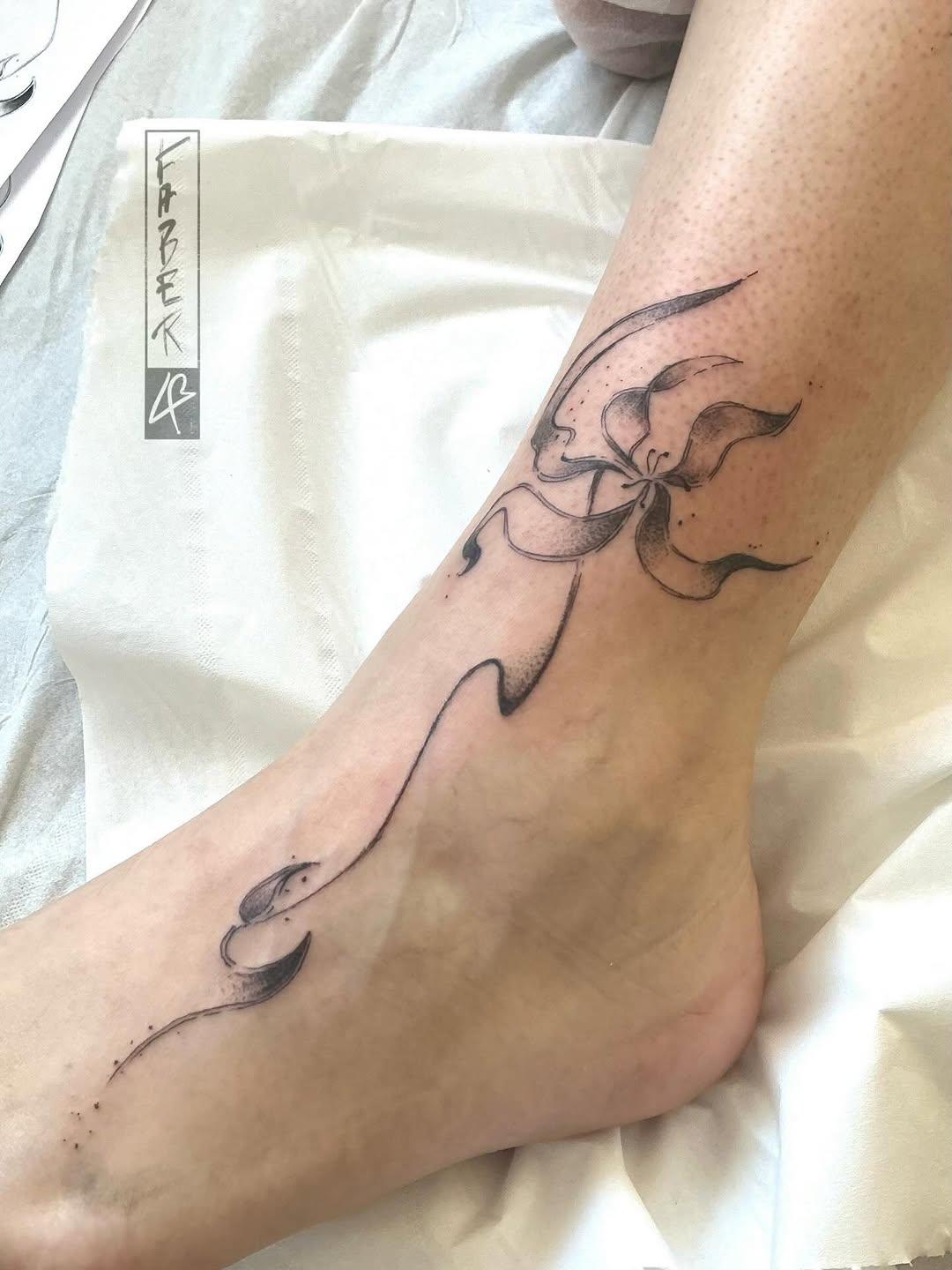 Tatouage fleur pivoine — faber_ttt