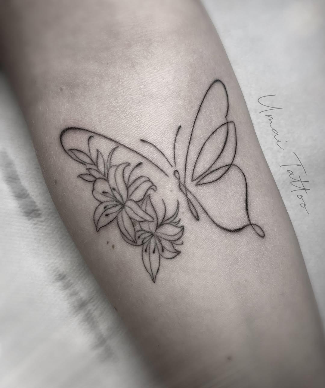 Tatouage Papillon — umaitattoo
