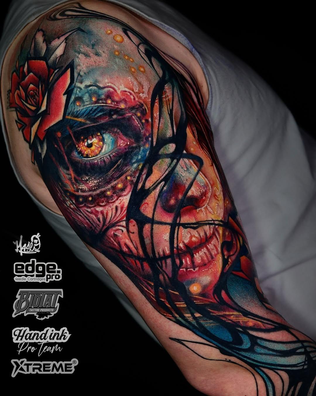 Tatouage crâne Catrina Mexique — a.mase.ink