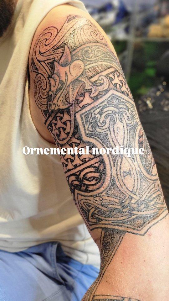 Tatouage Rajout ornemental nordique — le_repaire_de_ragnar