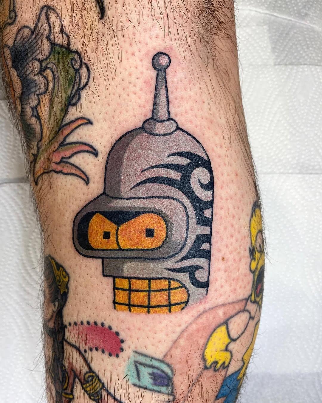 Tatouage Robot Bender — dennisbebenroth