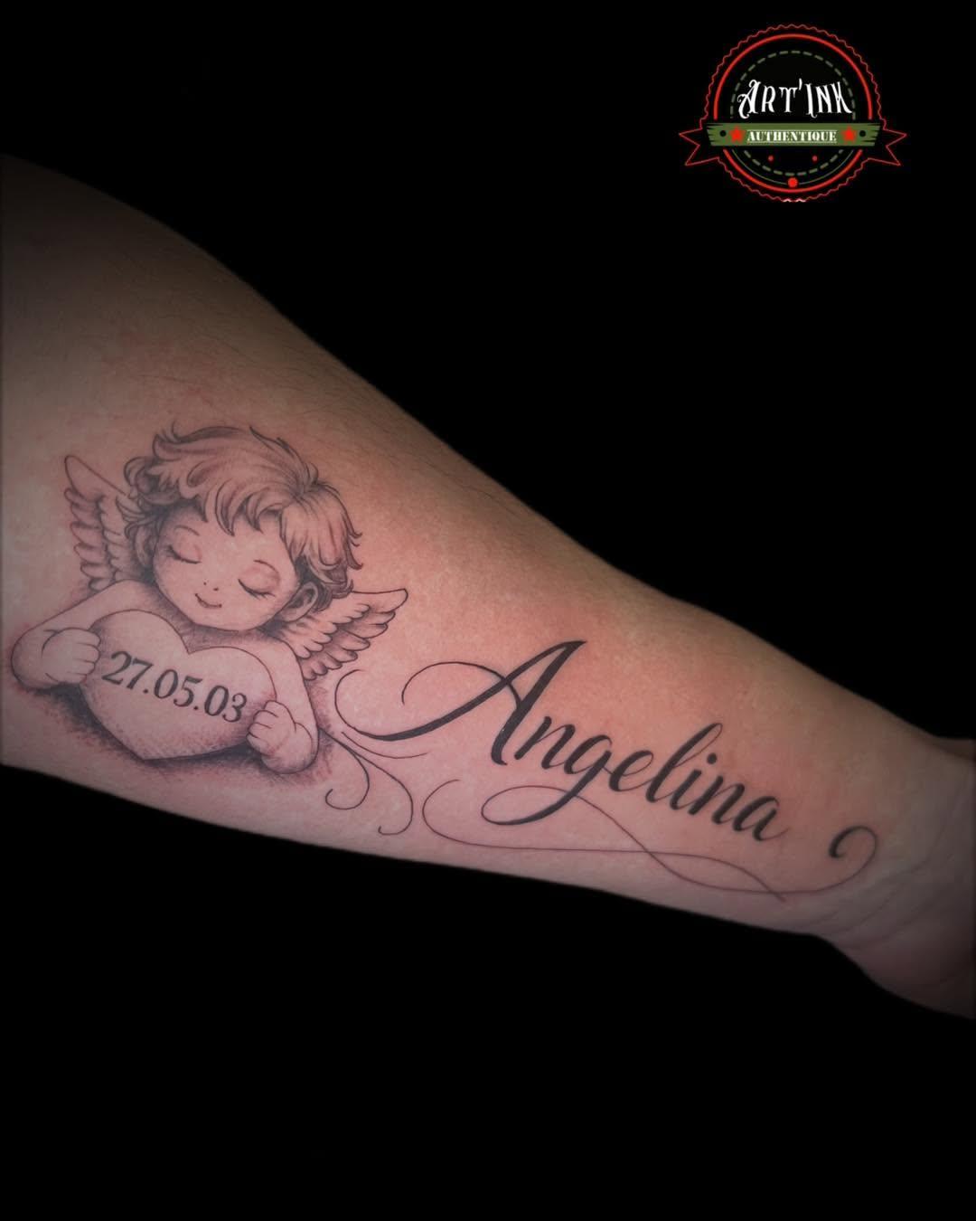 Tatouage Tourbillons abstraits couleur — artinksimtattoo