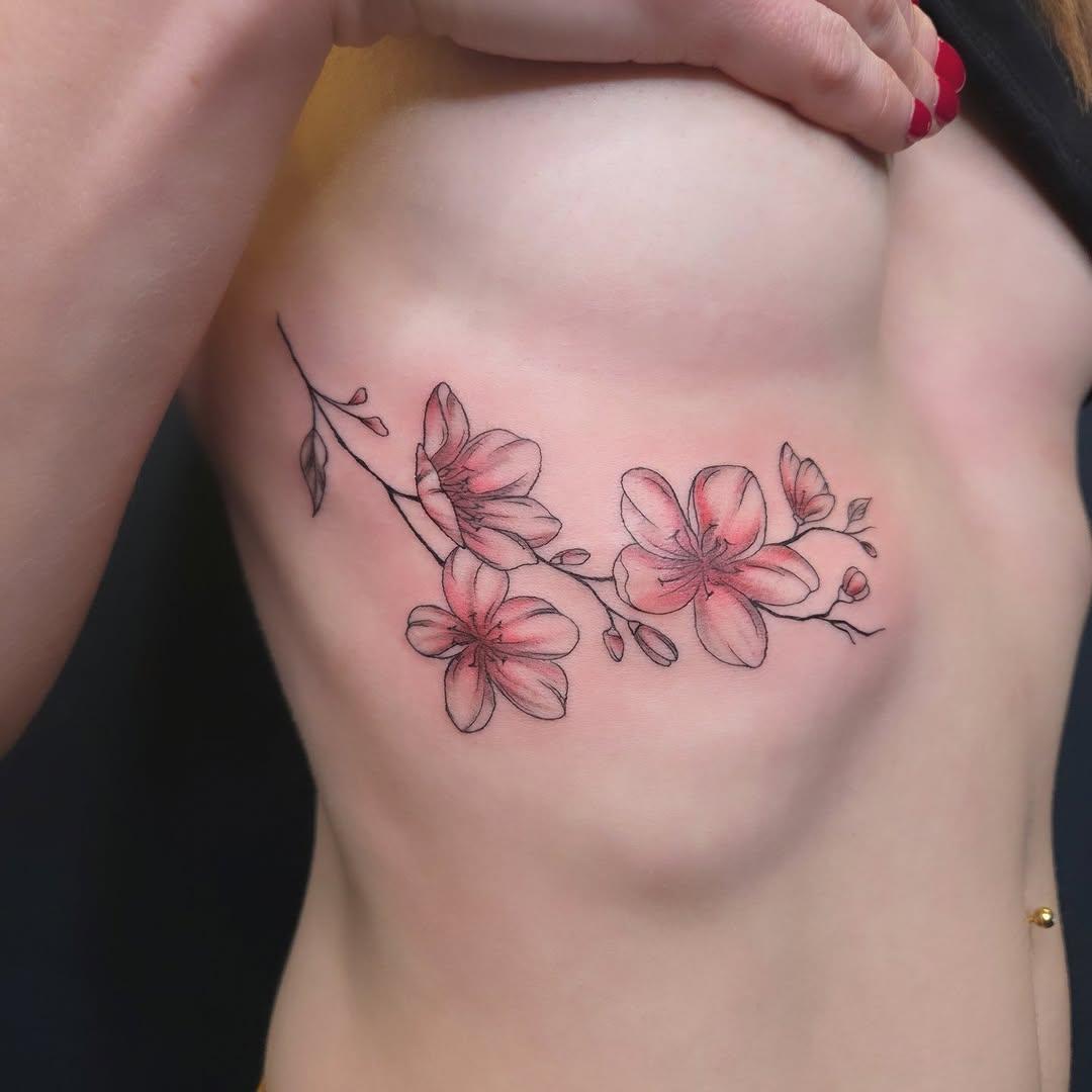 Tatouage Fleurs de cerisier — vaema.ink