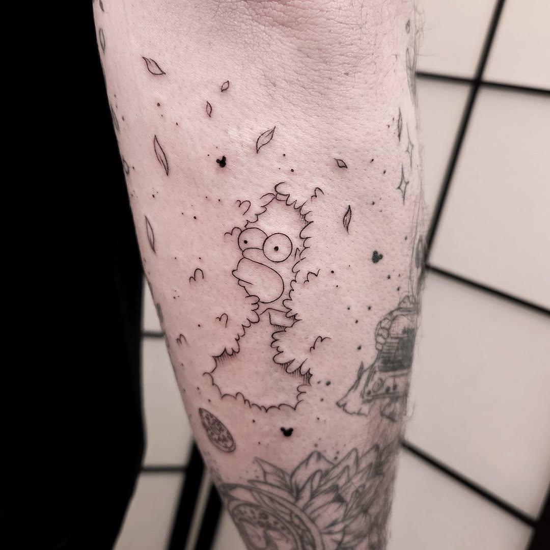 Tatouage Homer Simpson — vaema.ink