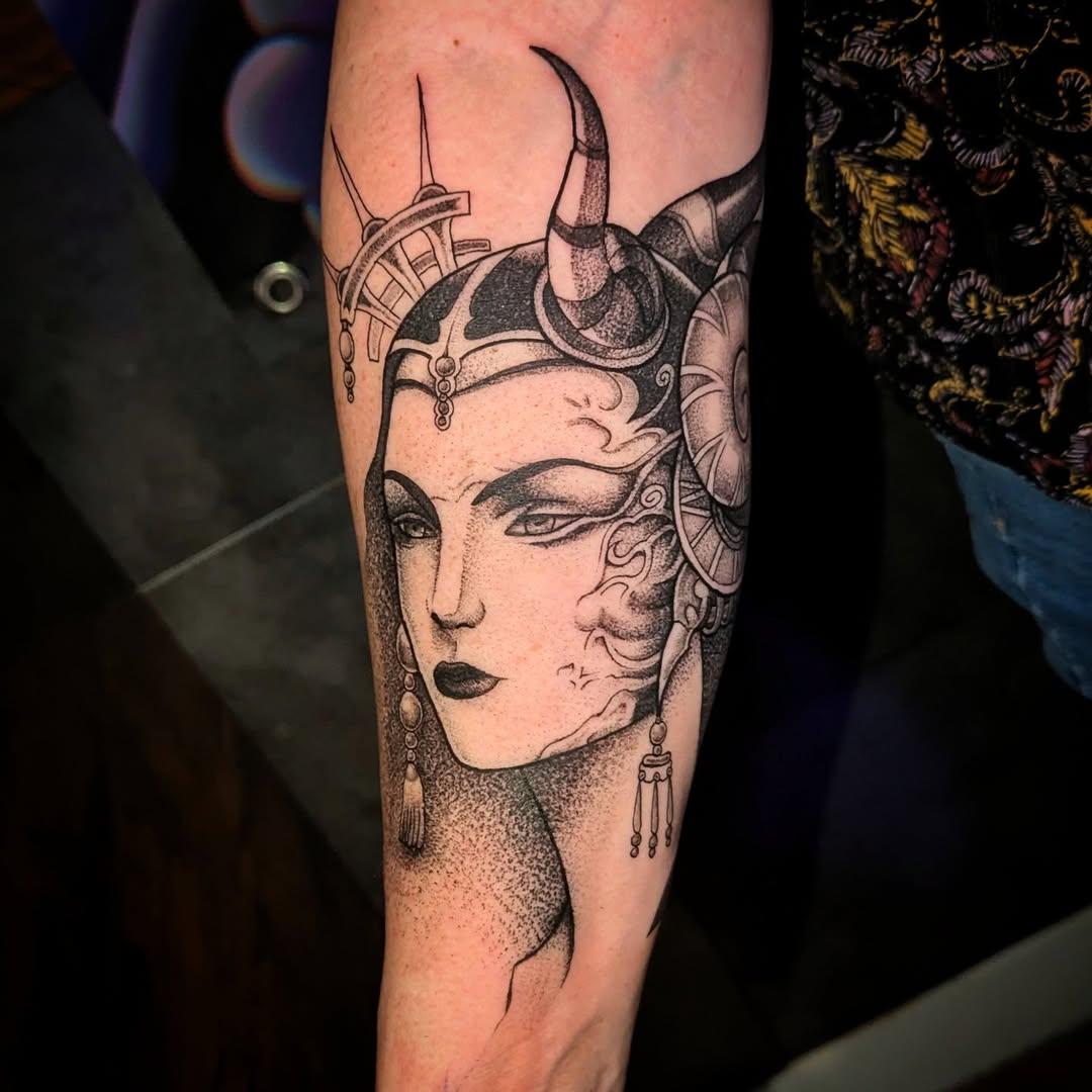 Tatouage Edea Final Fantasy VIII — jp.stinson.tattoo