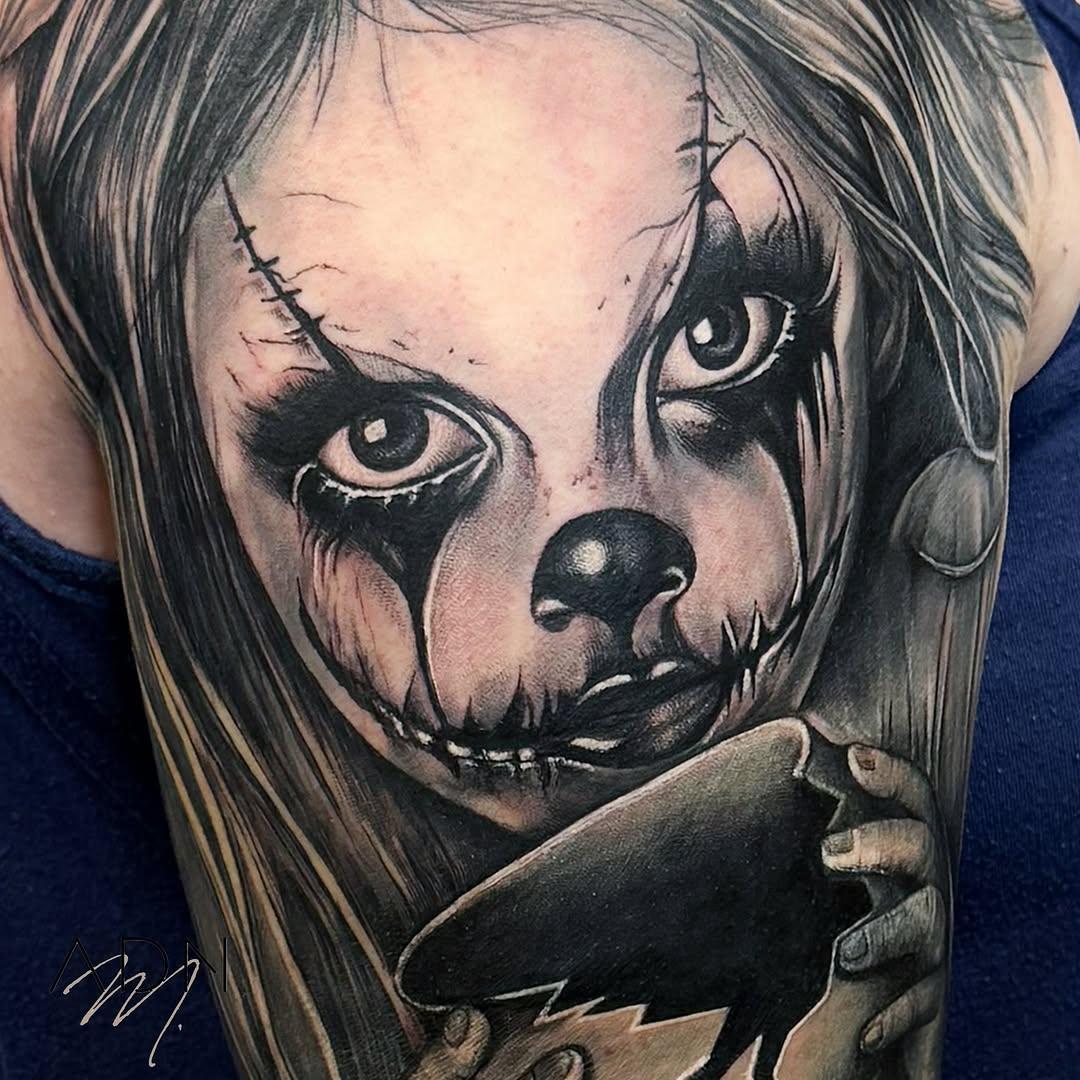 Tatouage Portrait femme cover réaliste — myleneadntattoo