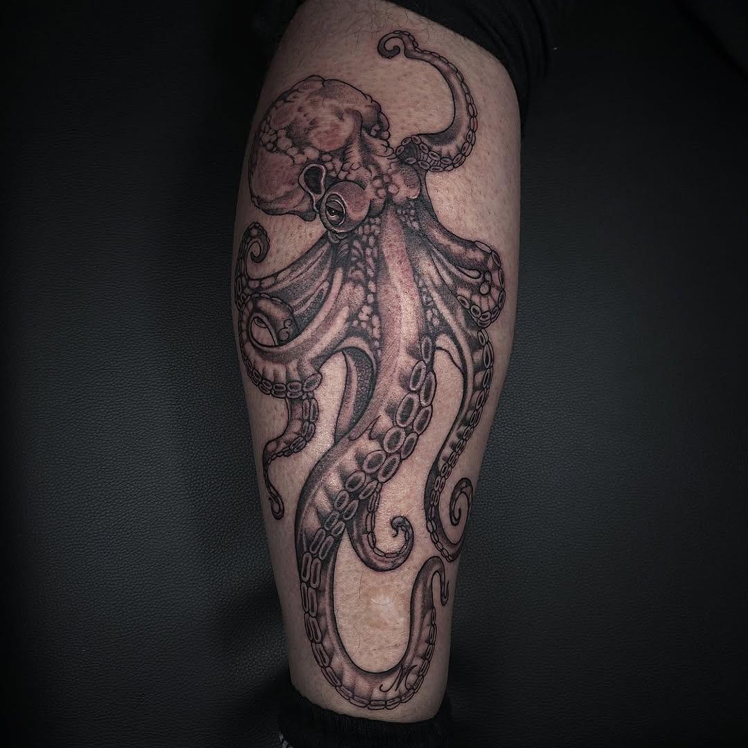 Tatouage Pieuvre — le_kiks_tatouage