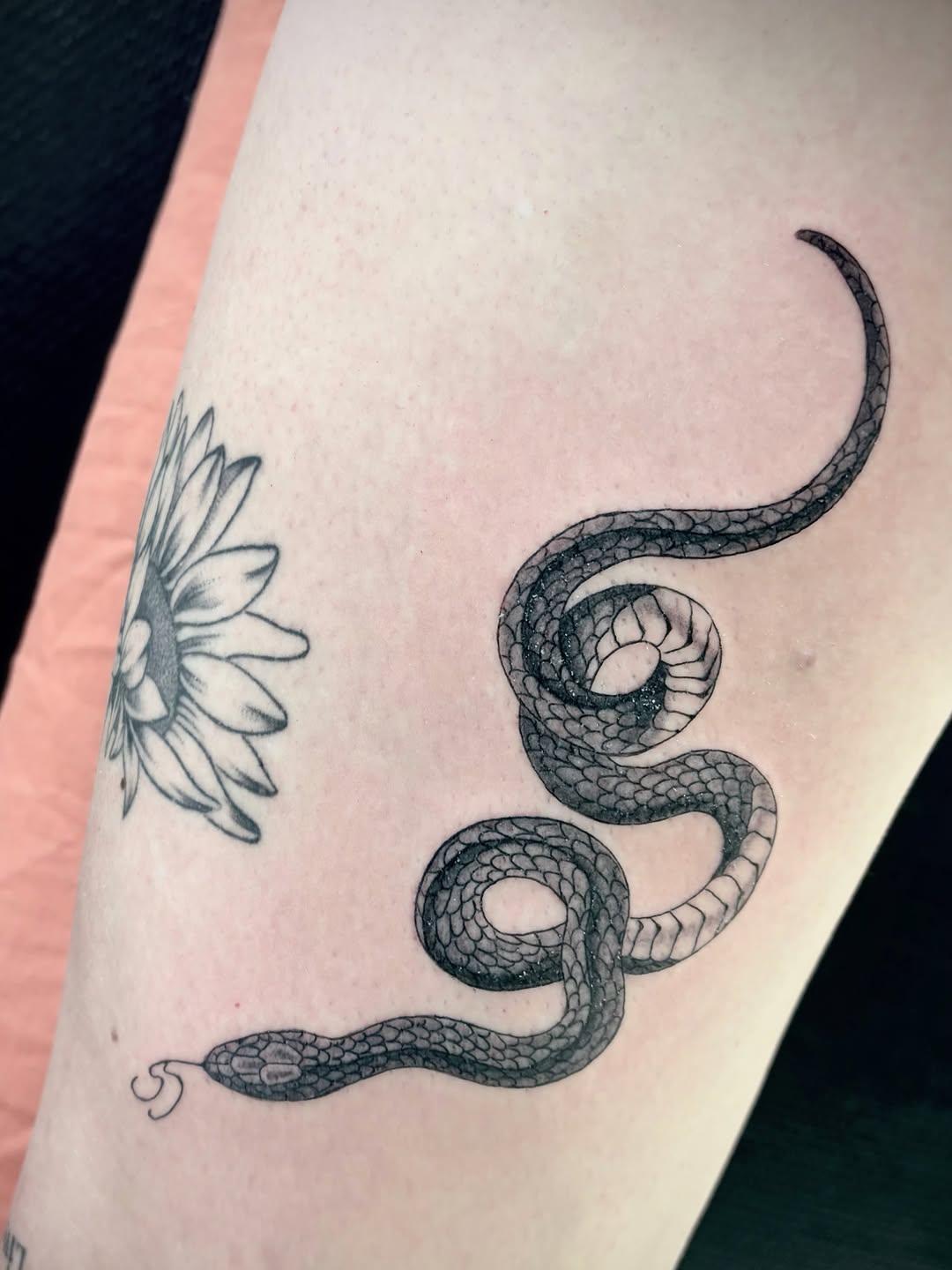Tatouage Serpent flash — red_apple_tattoo