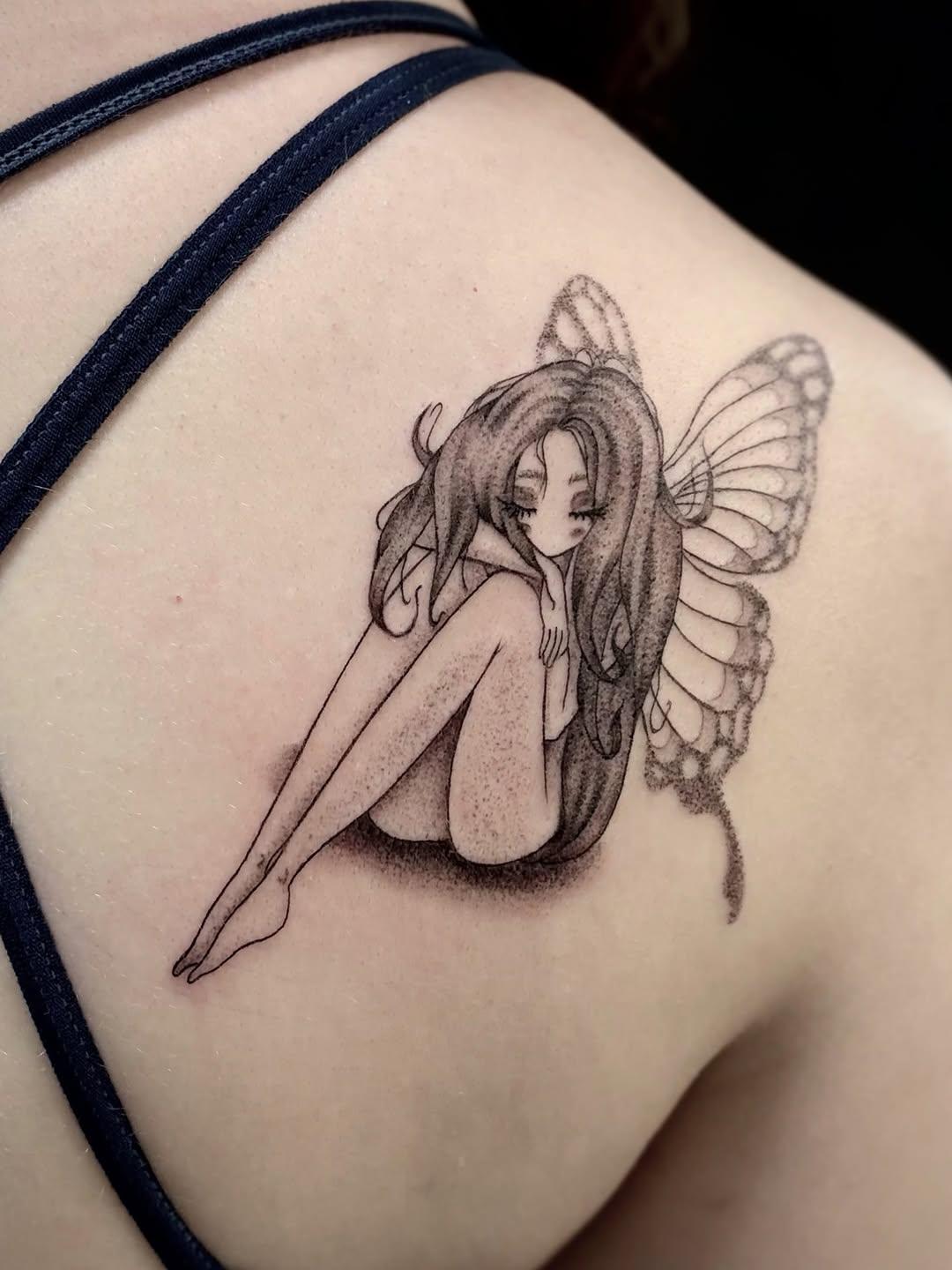 Tatouage Fée — red_apple_tattoo
